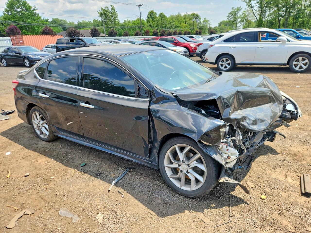 2015 Nissan Sentra Sr Black vin: 3N1AB7AP3FY285412