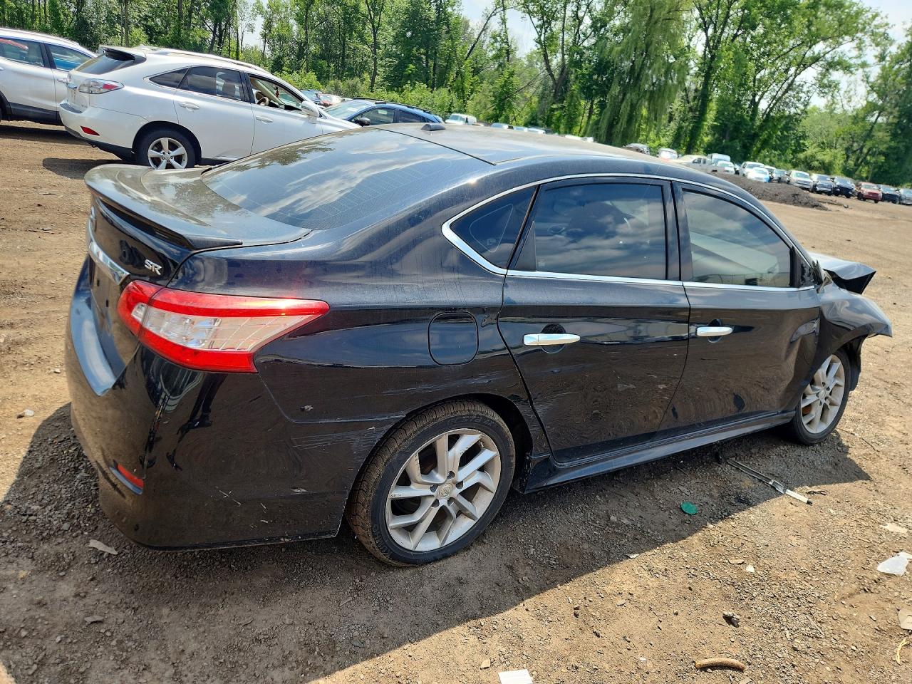 2015 Nissan Sentra Sr Black vin: 3N1AB7AP3FY285412
