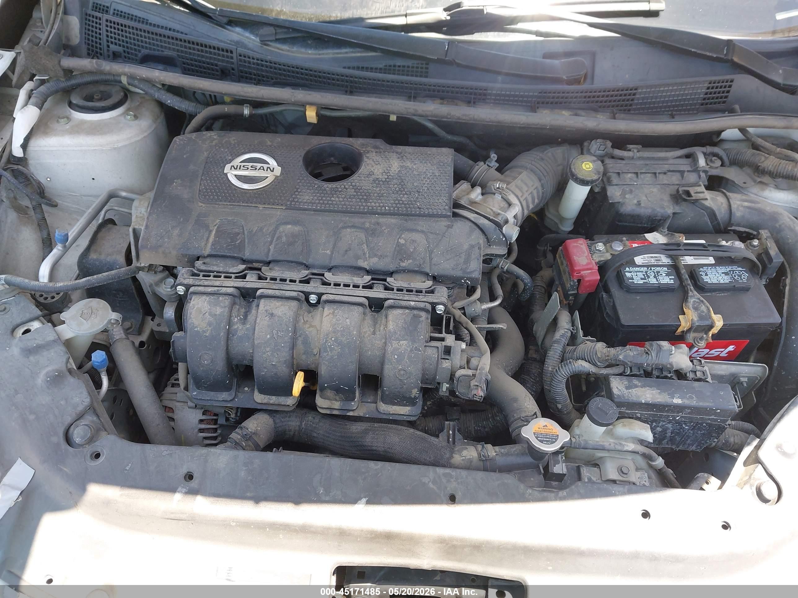 2015 Nissan Sentra S White vin: 3N1AB7AP3FY285619