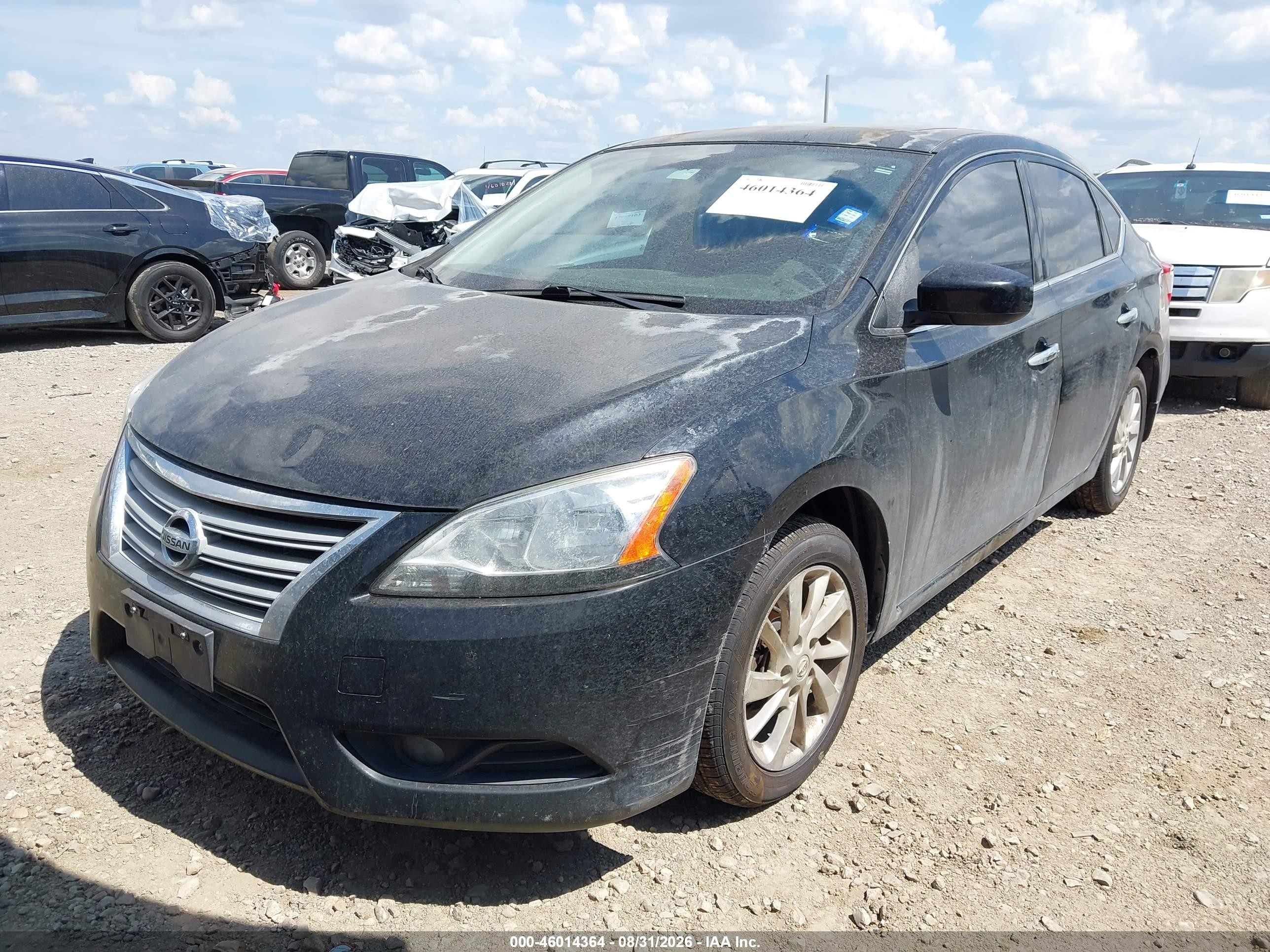 2015 Nissan Sentra Sv Black vin: 3N1AB7AP3FY285653
