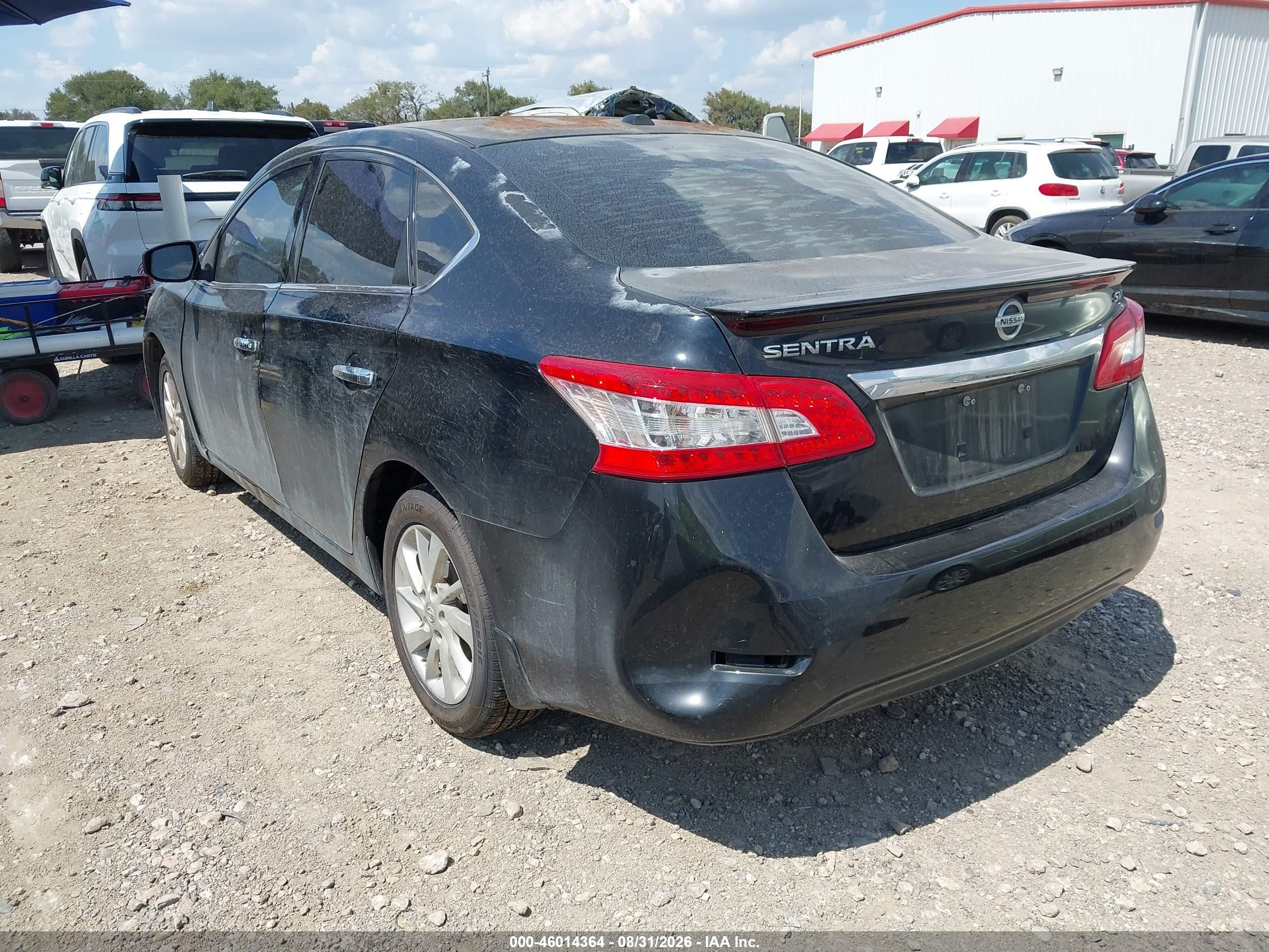 2015 Nissan Sentra Sv Black vin: 3N1AB7AP3FY285653