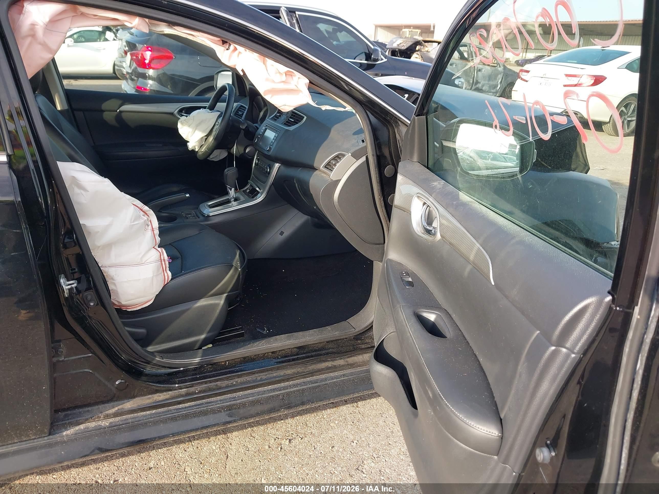 2015 Nissan Sentra Sr Black vin: 3N1AB7AP3FY291629