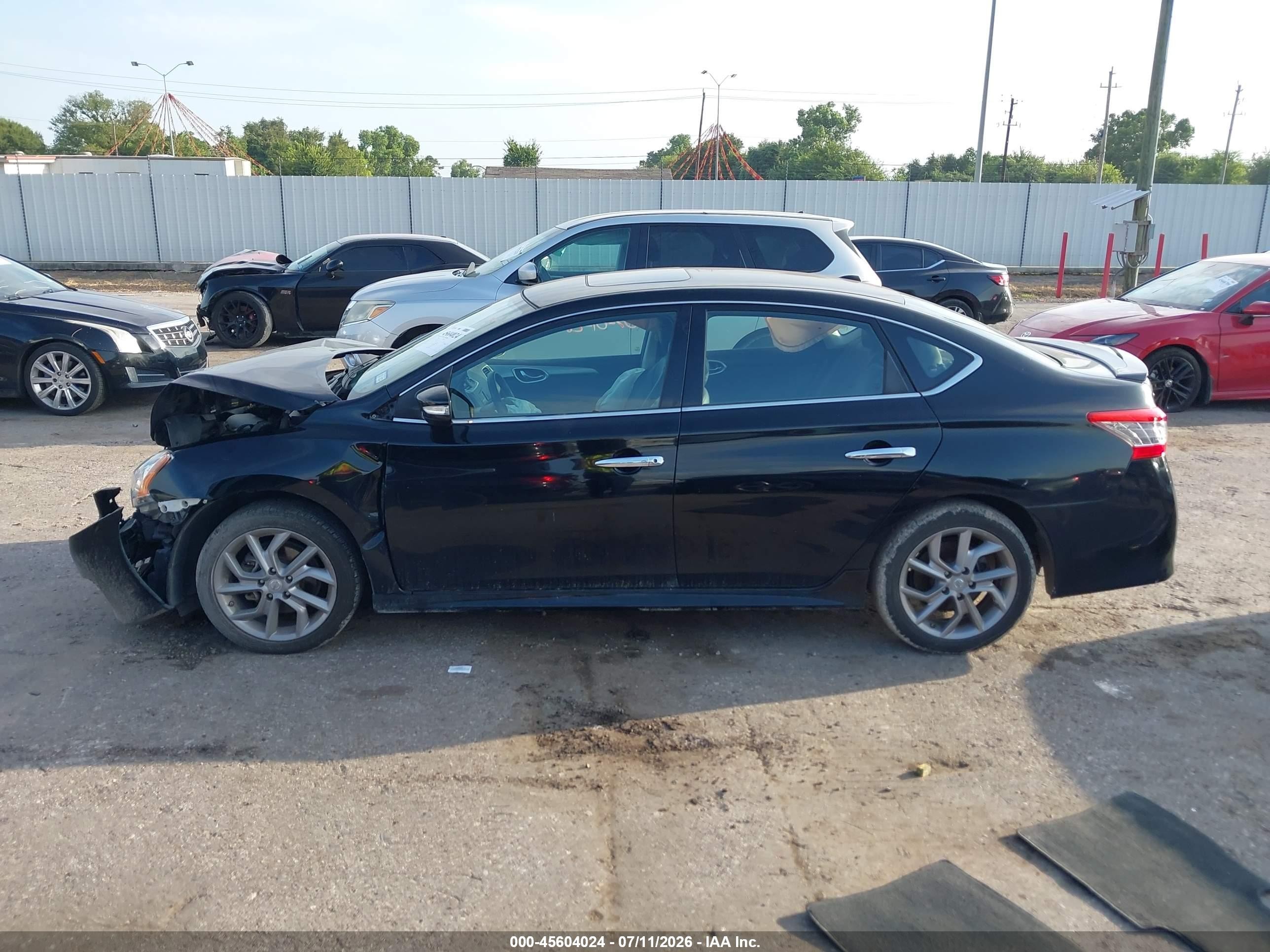 2015 Nissan Sentra Sr Black vin: 3N1AB7AP3FY291629