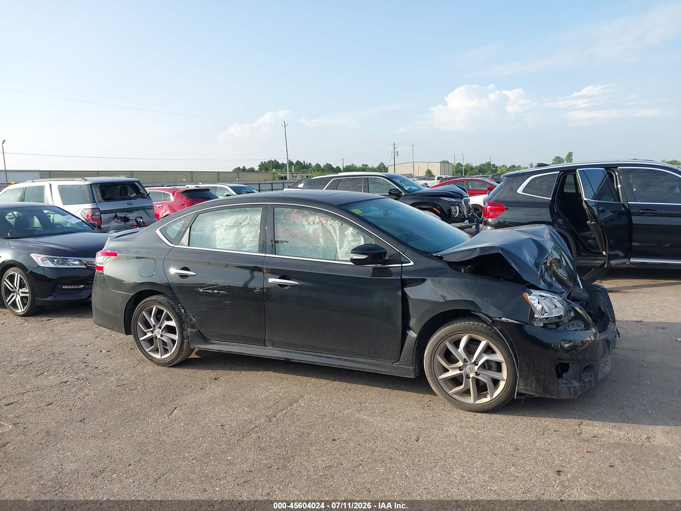 2015 Nissan Sentra Sr Black vin: 3N1AB7AP3FY291629