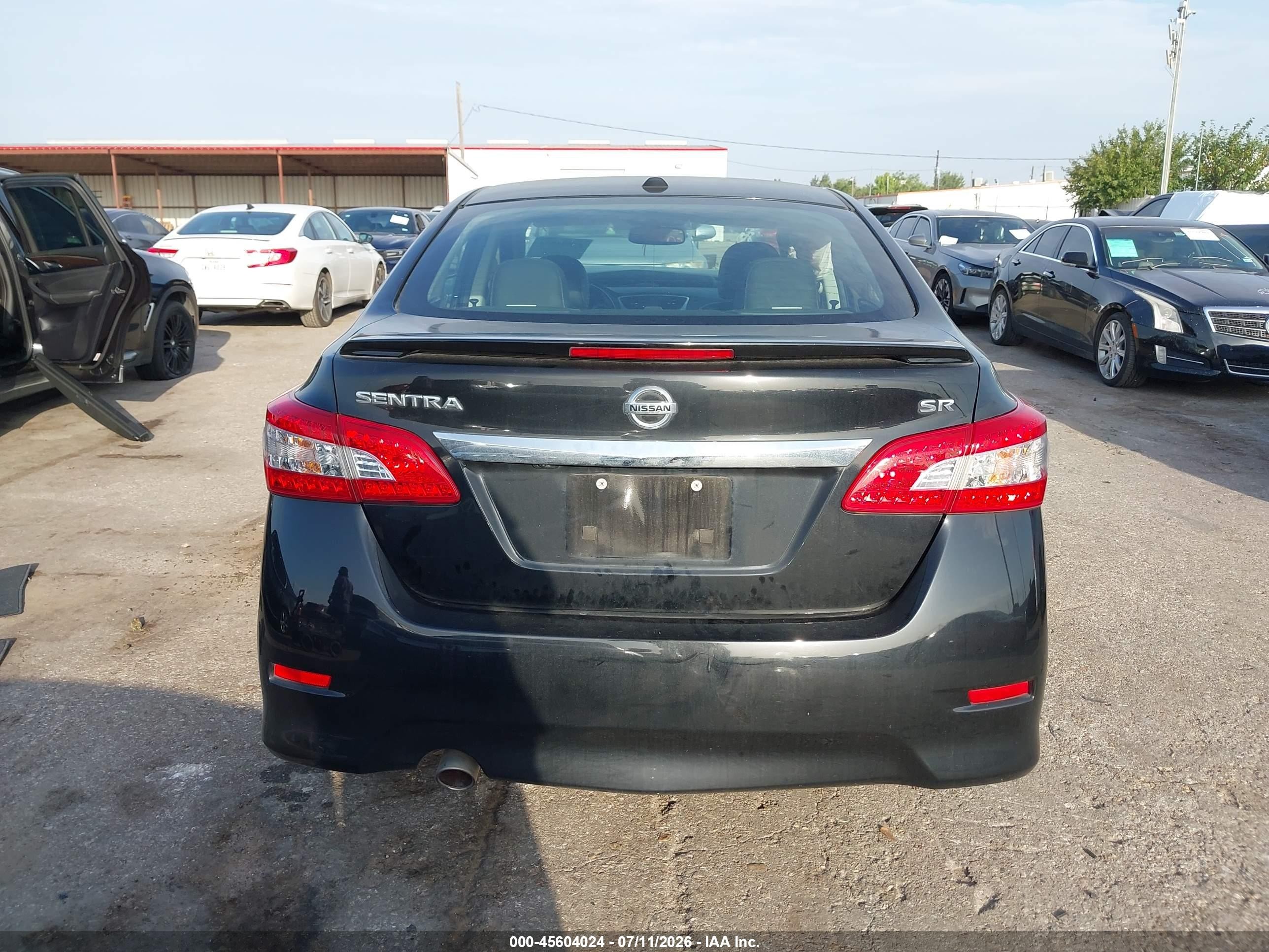 2015 Nissan Sentra Sr Black vin: 3N1AB7AP3FY291629