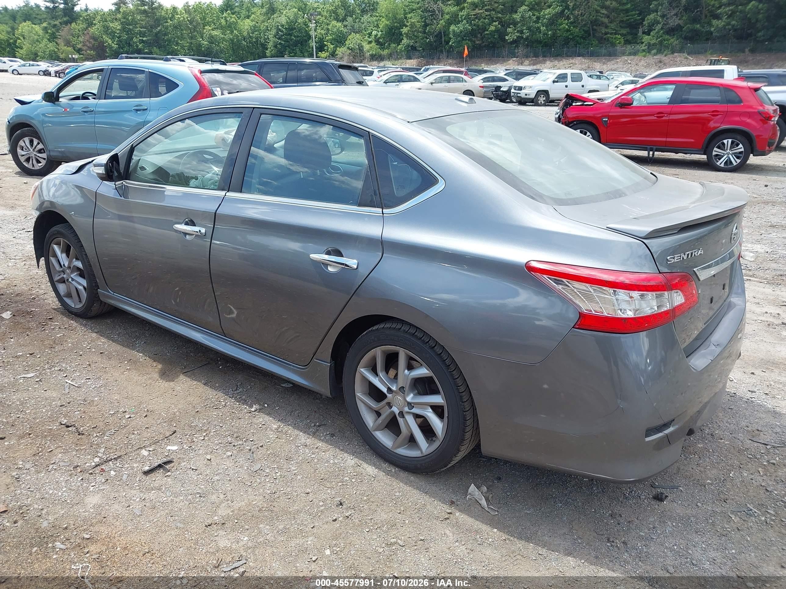 2015 Nissan Sentra Sr Gray vin: 3N1AB7AP3FY293039