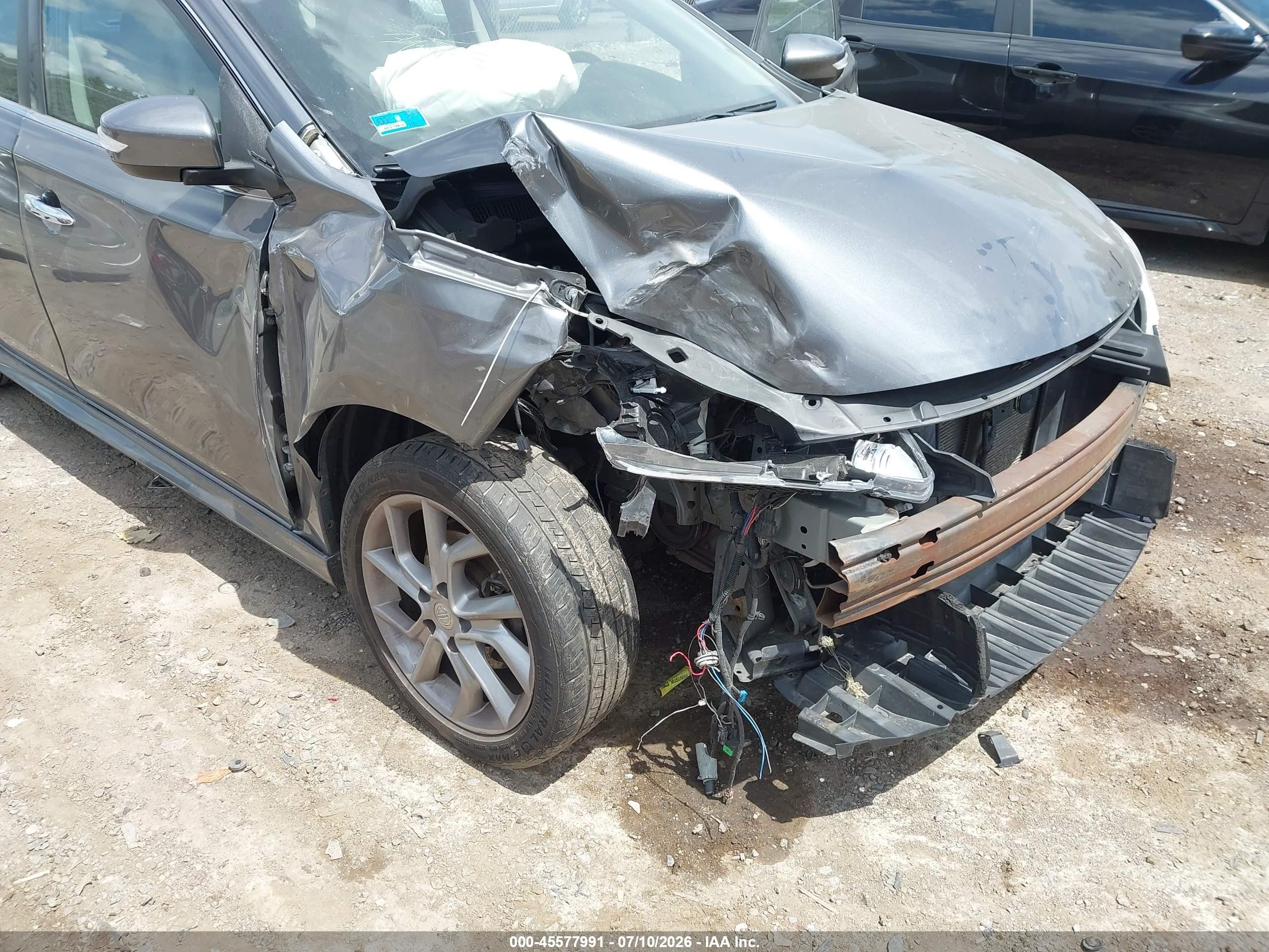 2015 Nissan Sentra Sr Gray vin: 3N1AB7AP3FY293039