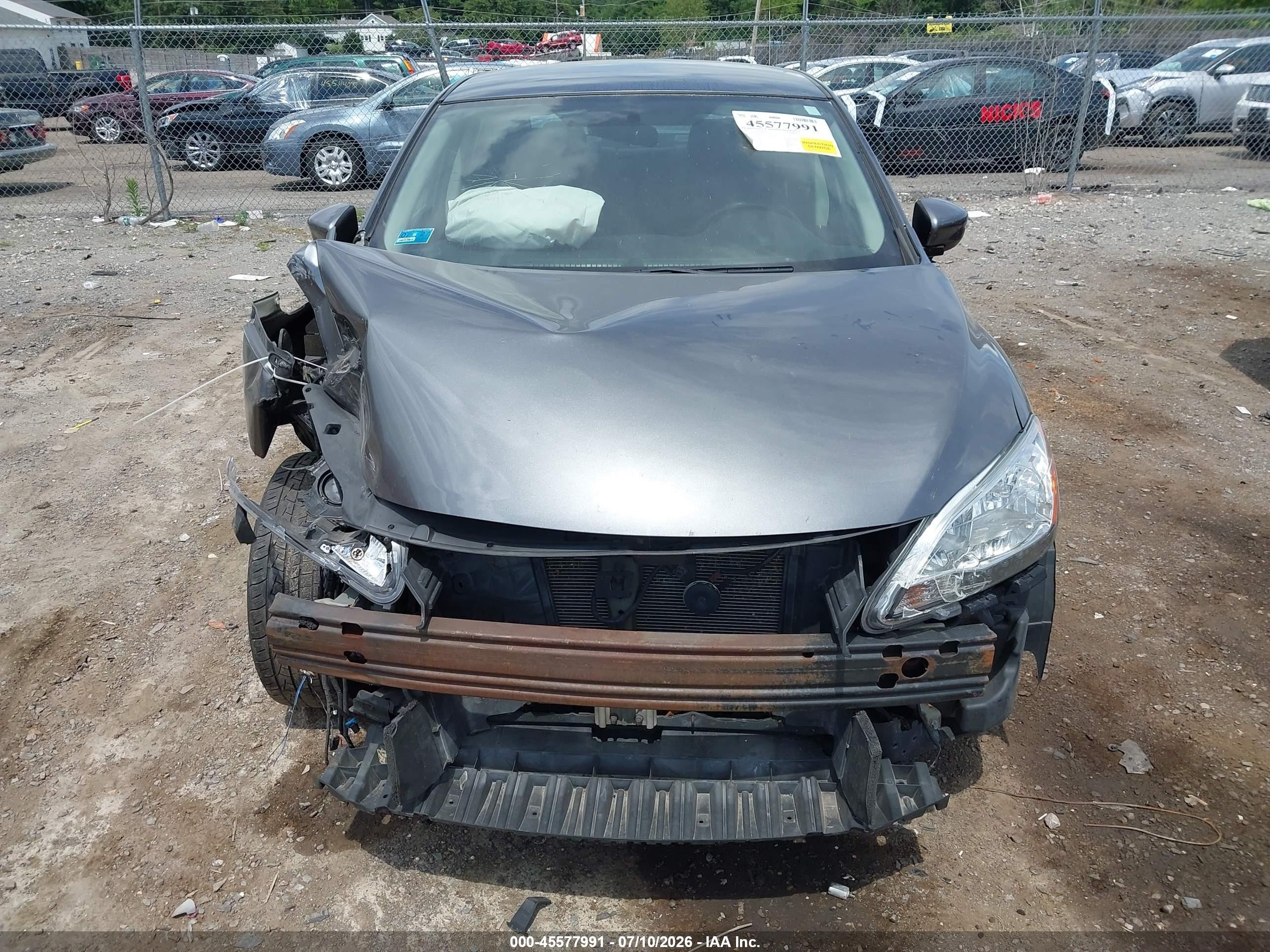 2015 Nissan Sentra Sr Gray vin: 3N1AB7AP3FY293039