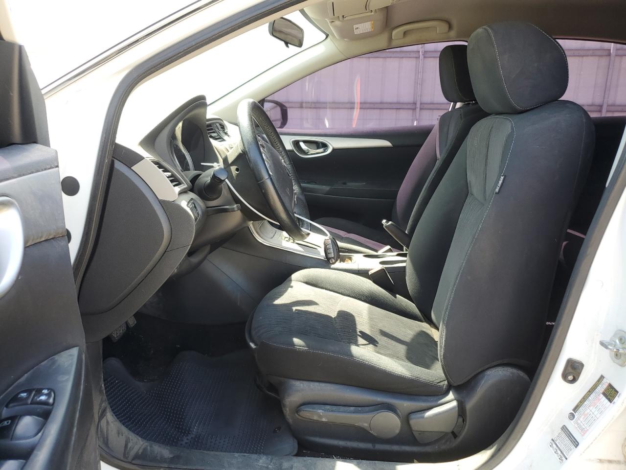 2015 Nissan Sentra S White vin: 3N1AB7AP3FY293459