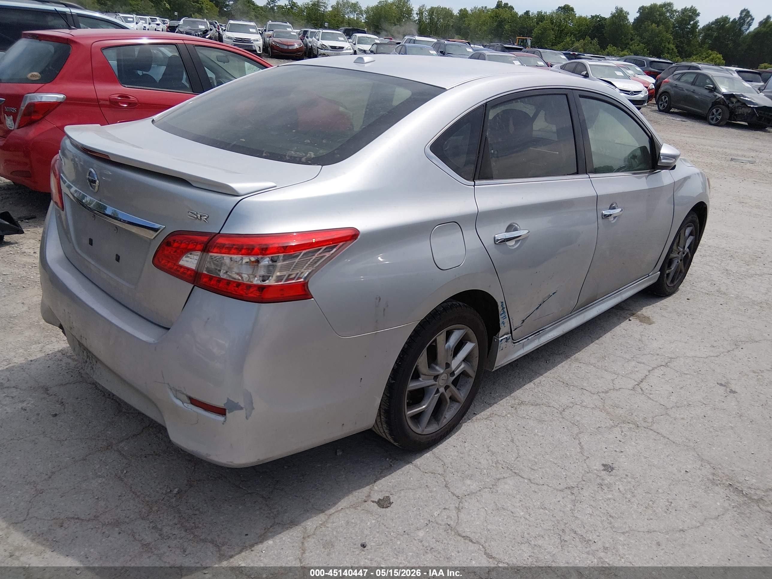 2015 Nissan Sentra Sr Silver vin: 3N1AB7AP3FY293655