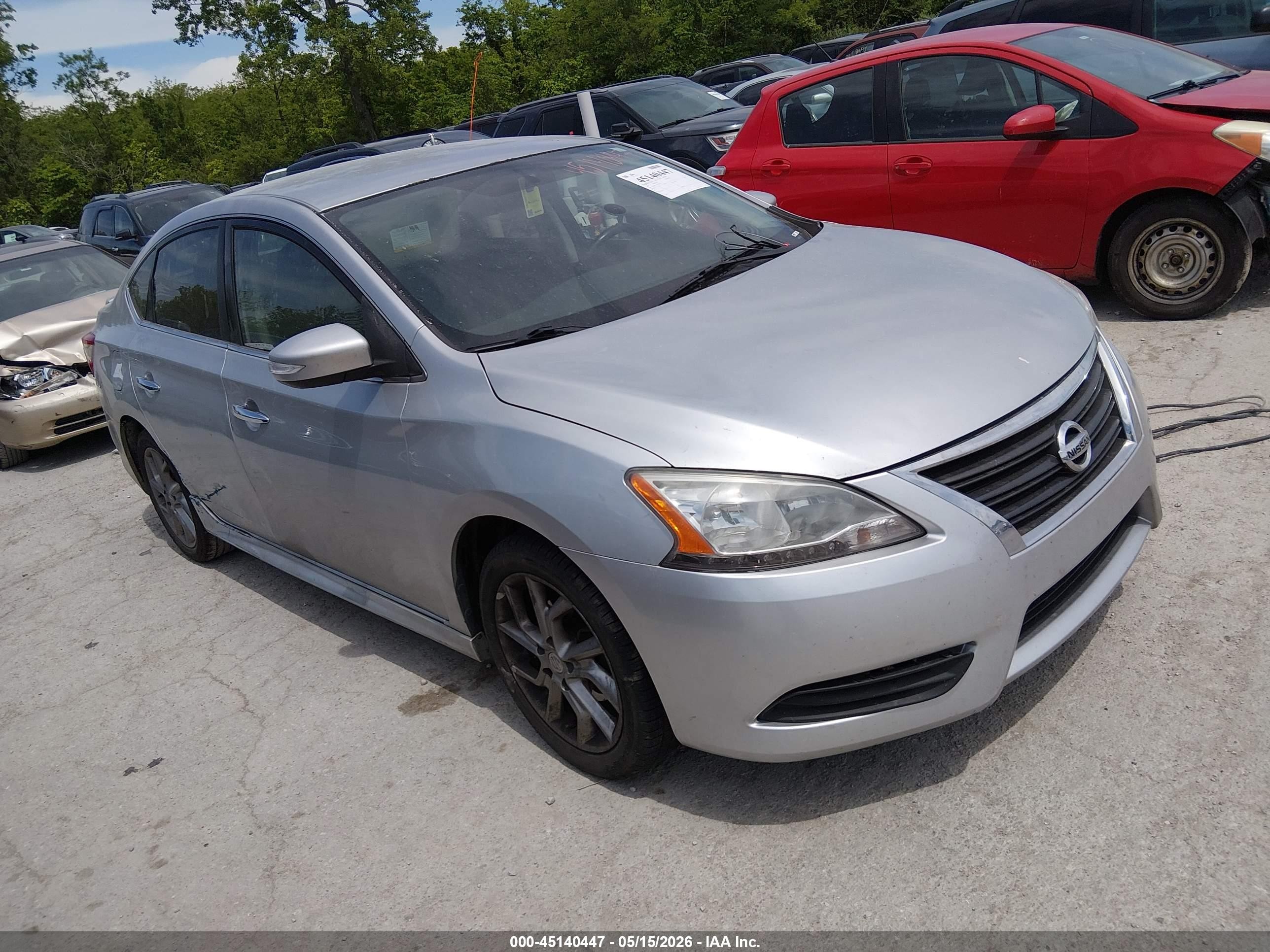 2015 Nissan Sentra Sr Silver vin: 3N1AB7AP3FY293655