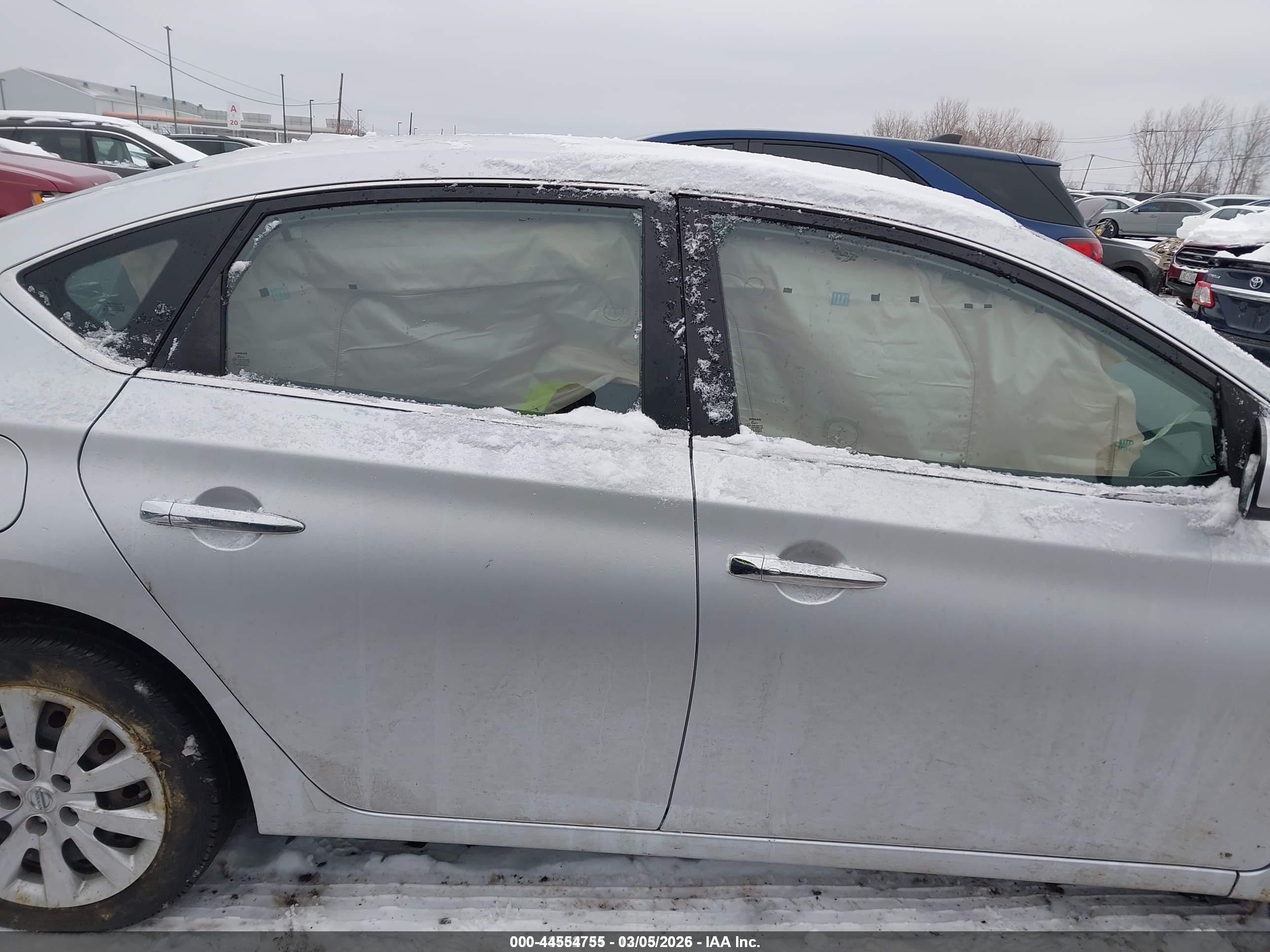 2015 Nissan Sentra Sv Silver vin: 3N1AB7AP3FY303794