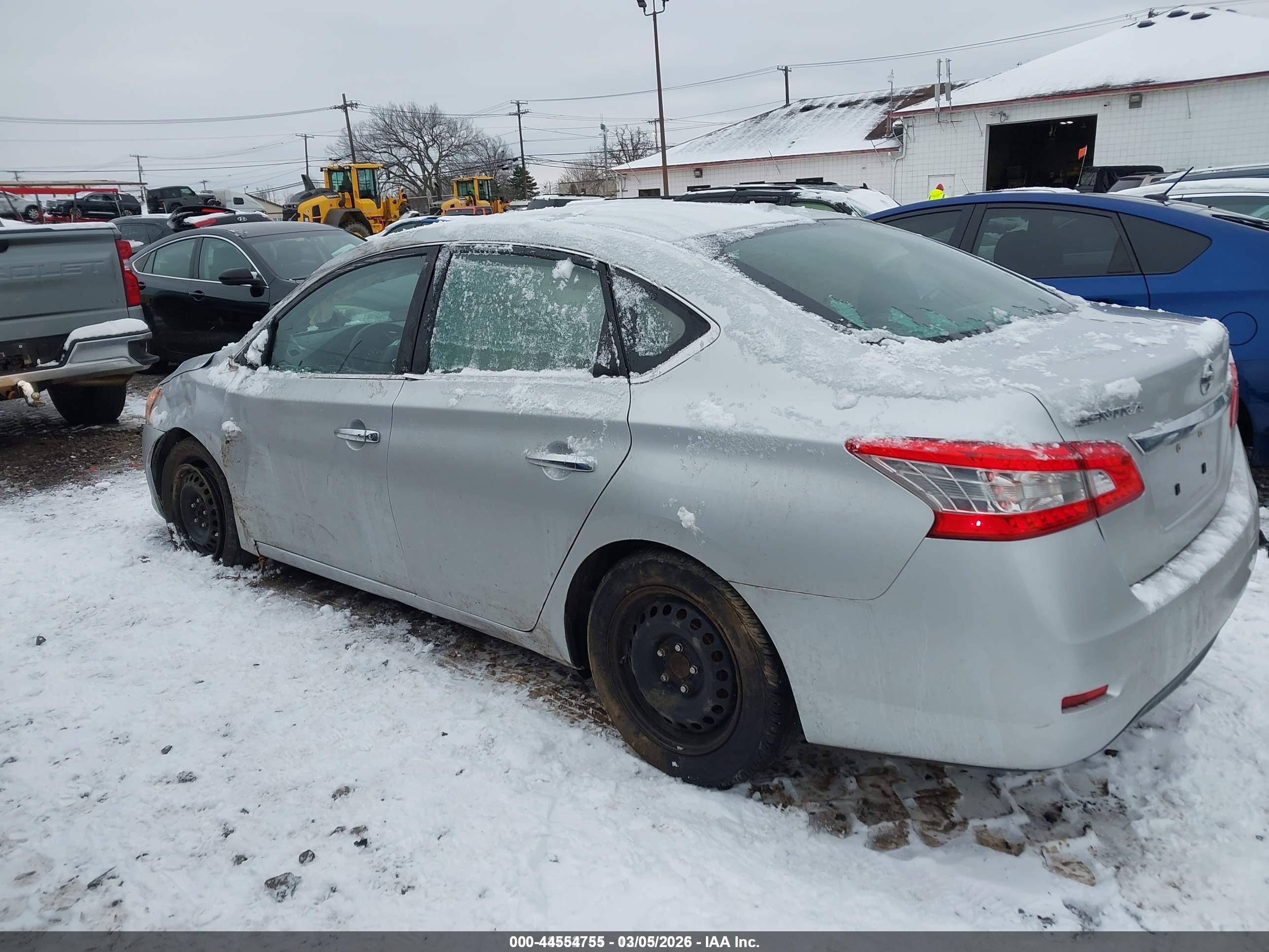 2015 Nissan Sentra Sv Silver vin: 3N1AB7AP3FY303794