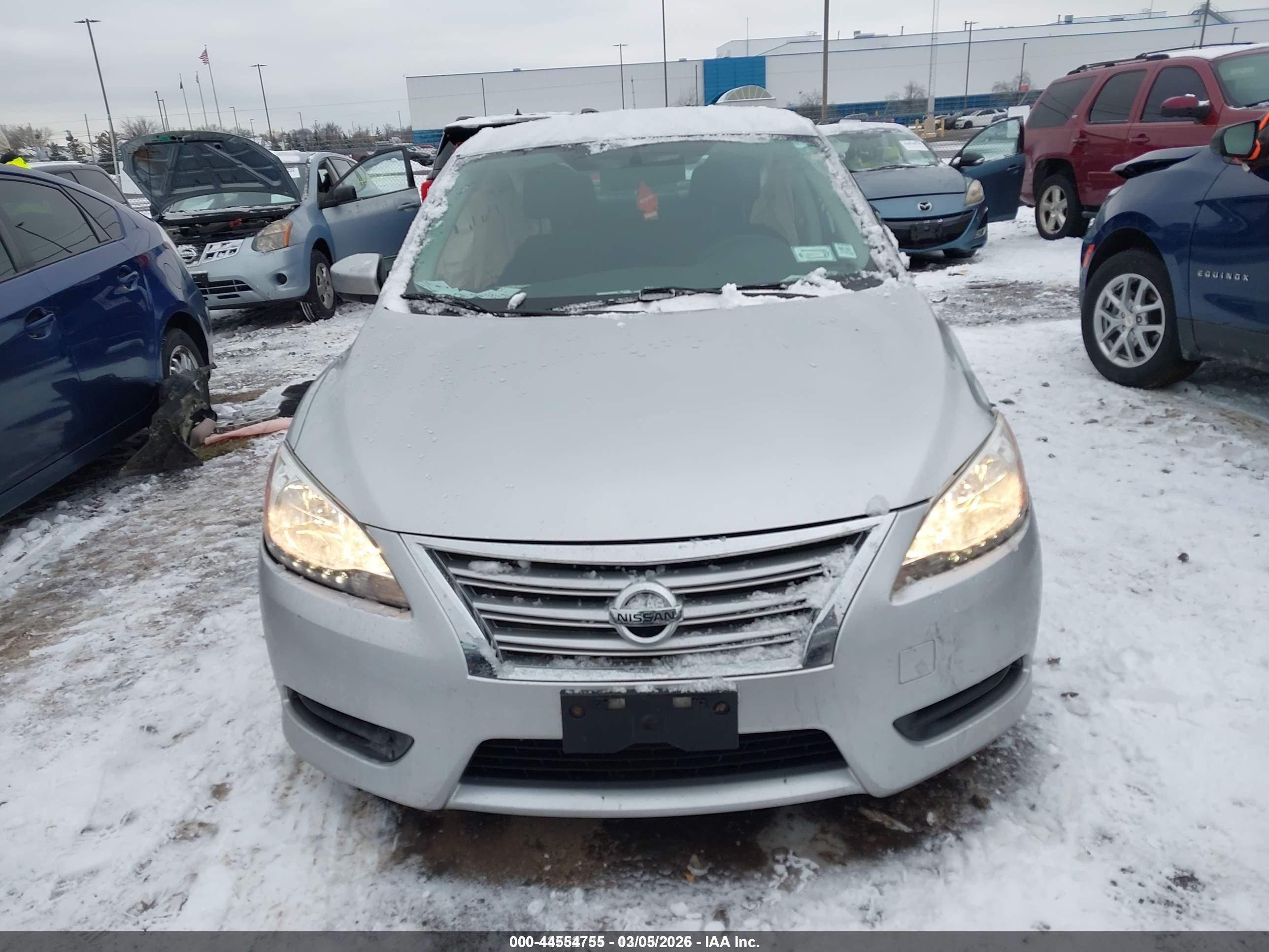 2015 Nissan Sentra Sv Silver vin: 3N1AB7AP3FY303794