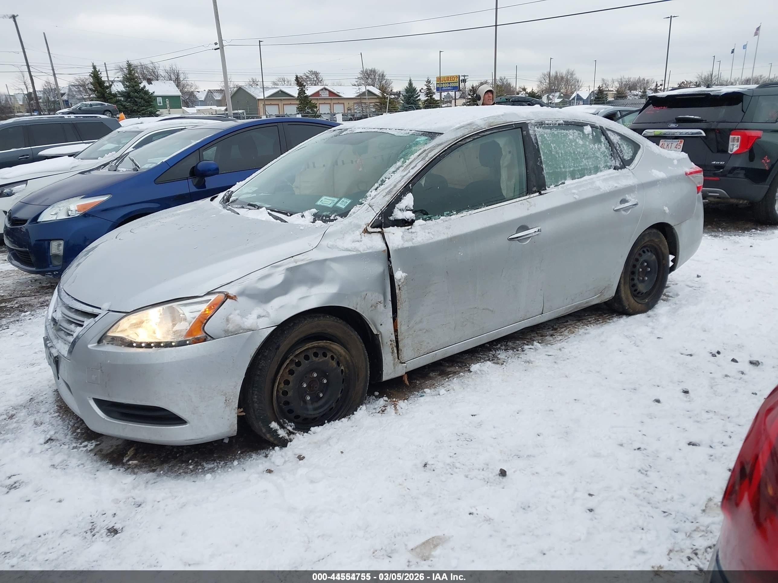2015 Nissan Sentra Sv Silver vin: 3N1AB7AP3FY303794