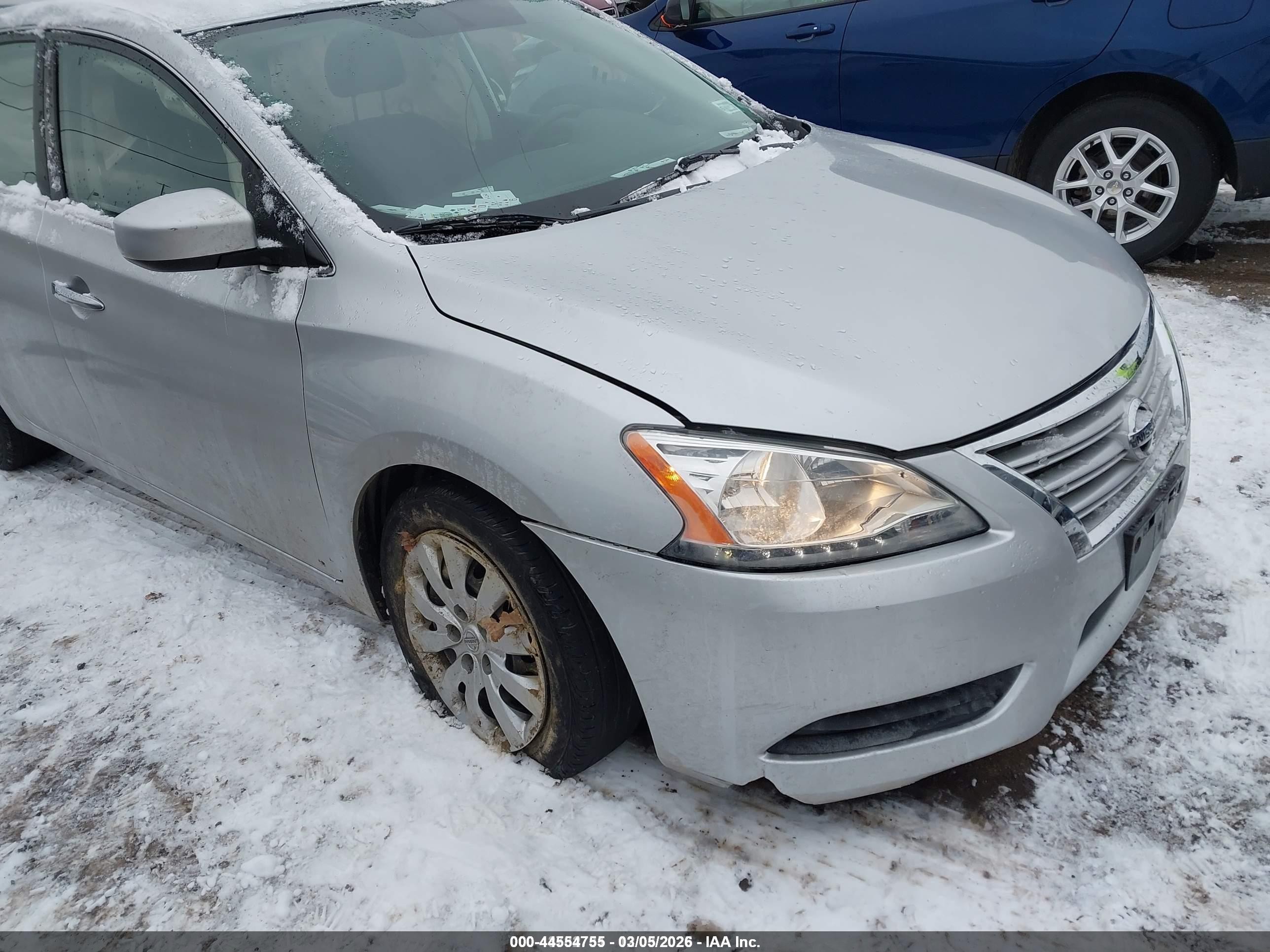 2015 Nissan Sentra Sv Silver vin: 3N1AB7AP3FY303794