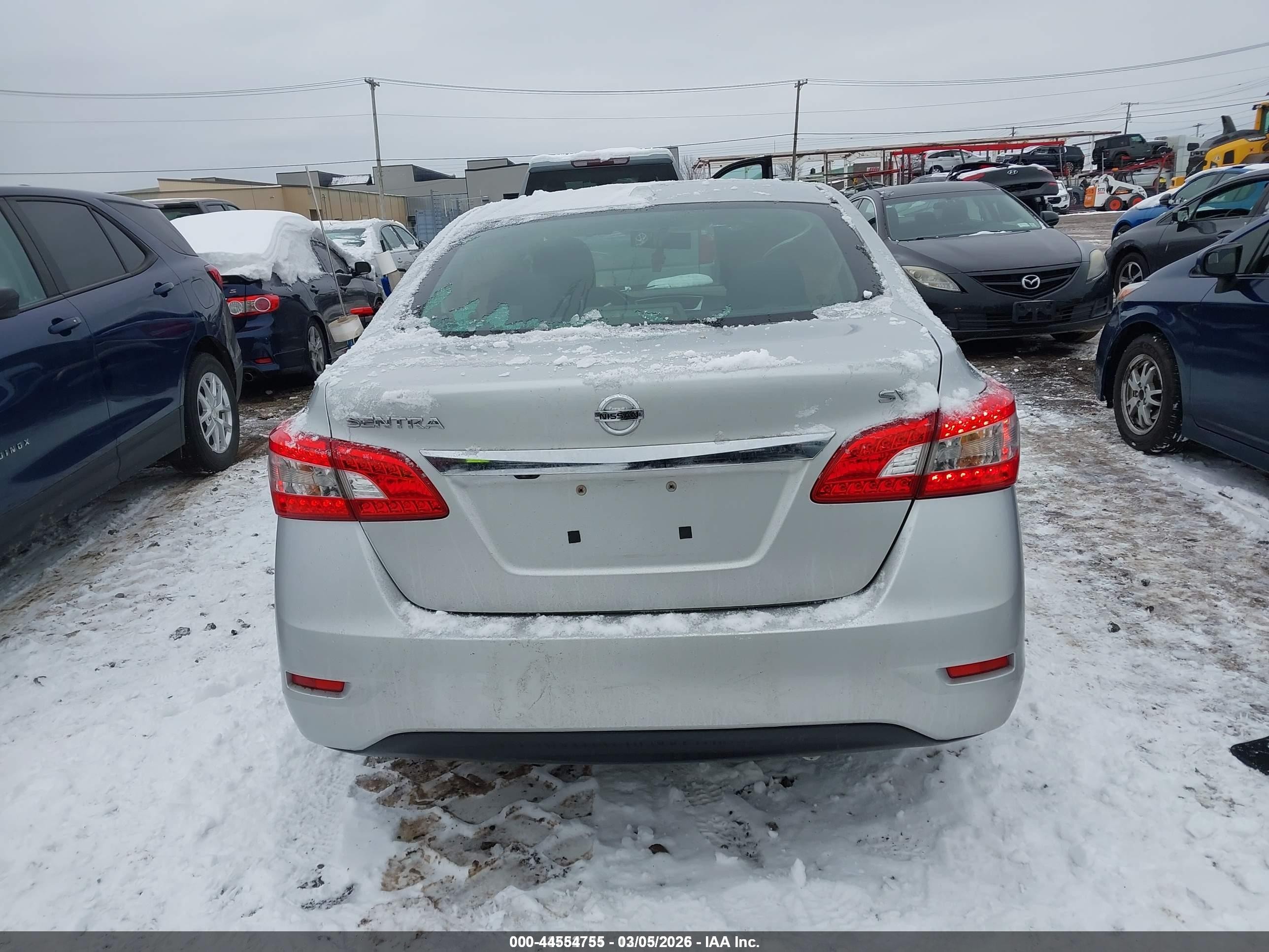 2015 Nissan Sentra Sv Silver vin: 3N1AB7AP3FY303794