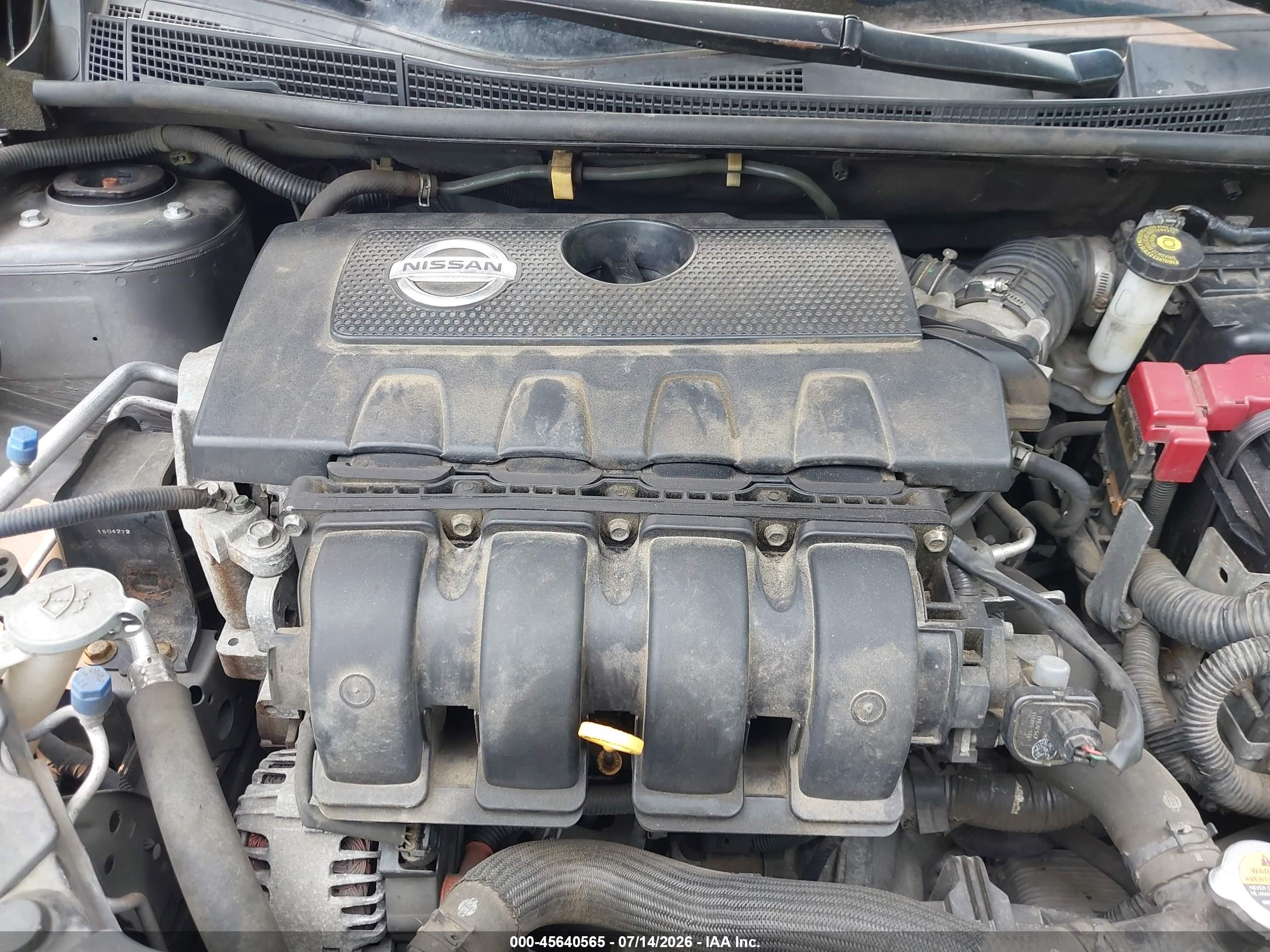 2015 Nissan Sentra Sv Gray vin: 3N1AB7AP3FY305822