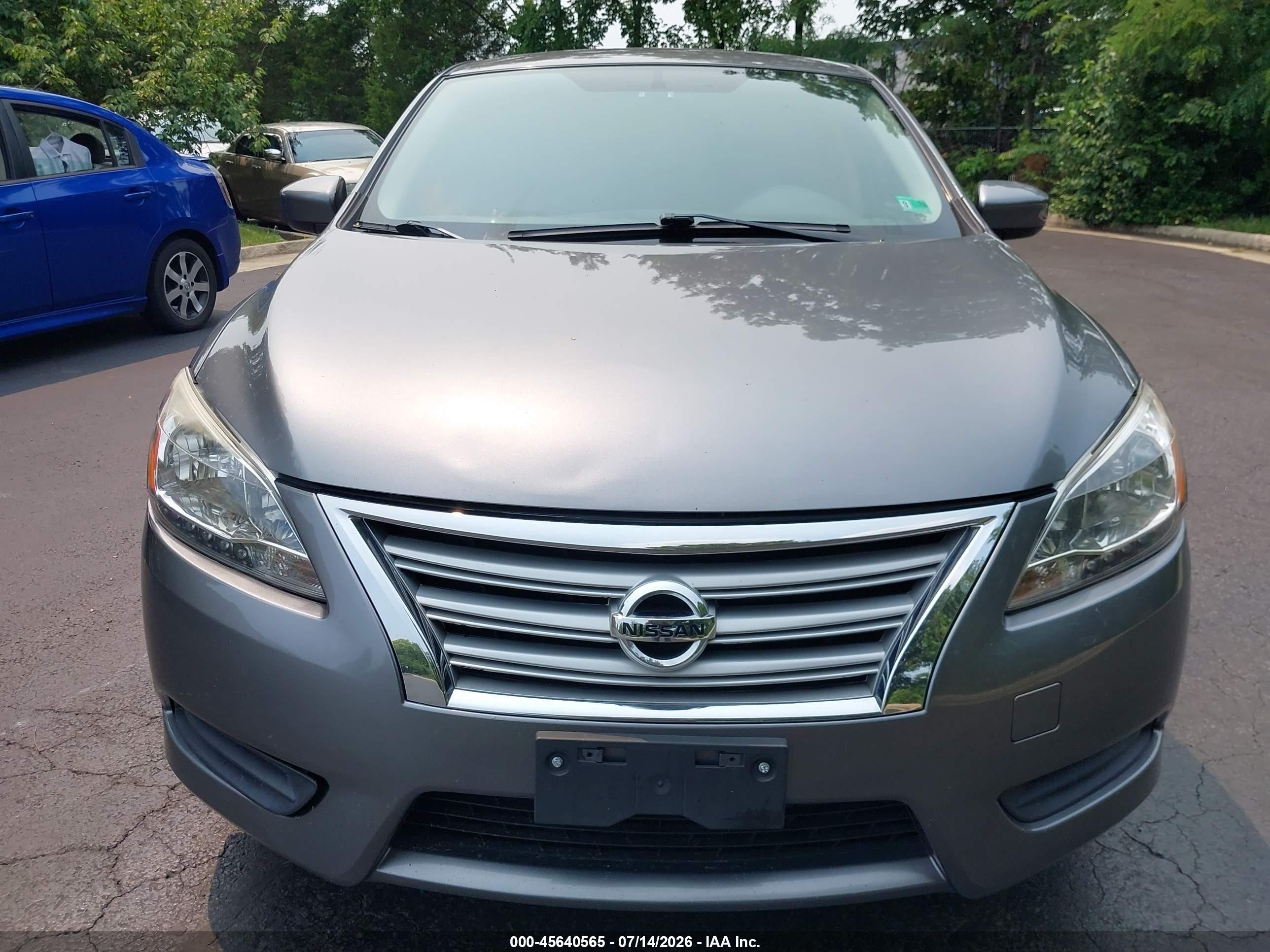2015 Nissan Sentra Sv Gray vin: 3N1AB7AP3FY305822