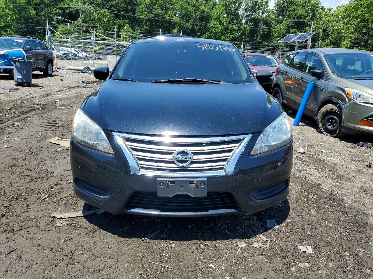 2015 Nissan Sentra S Black vin: 3N1AB7AP3FY306436