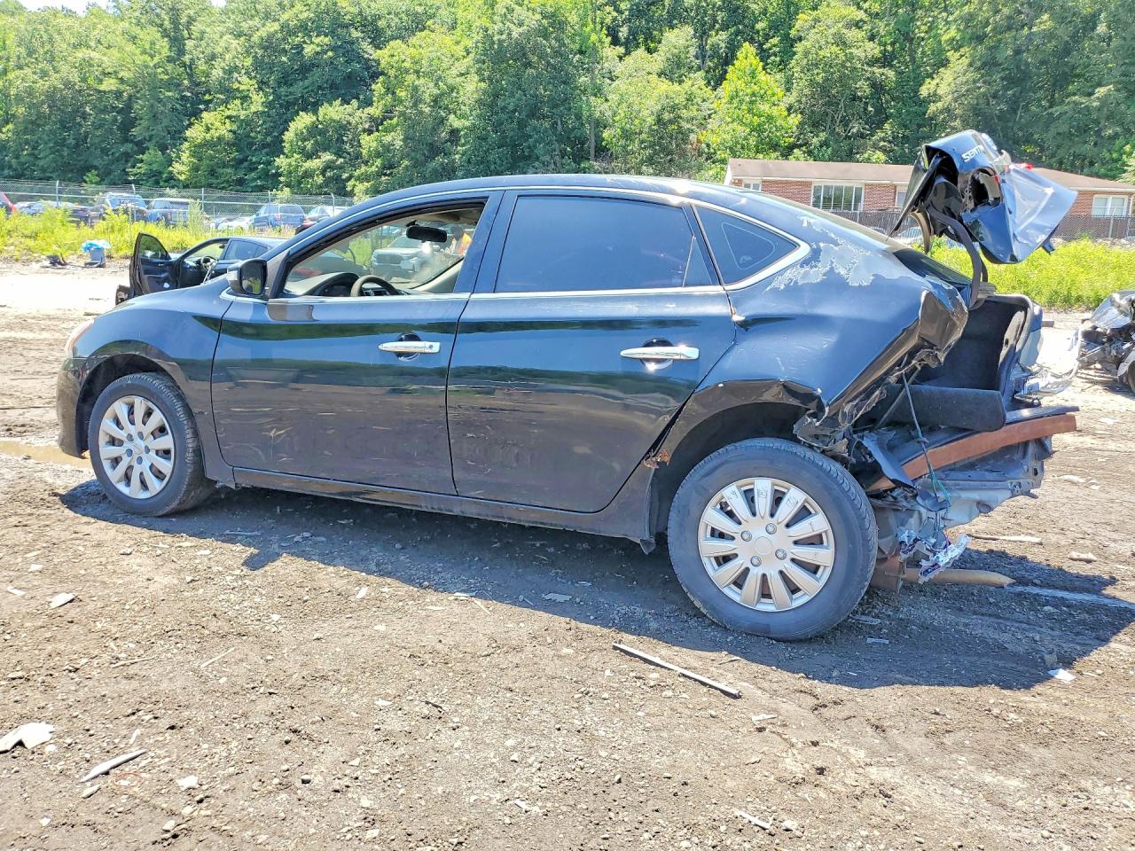 2015 Nissan Sentra S Black vin: 3N1AB7AP3FY306436