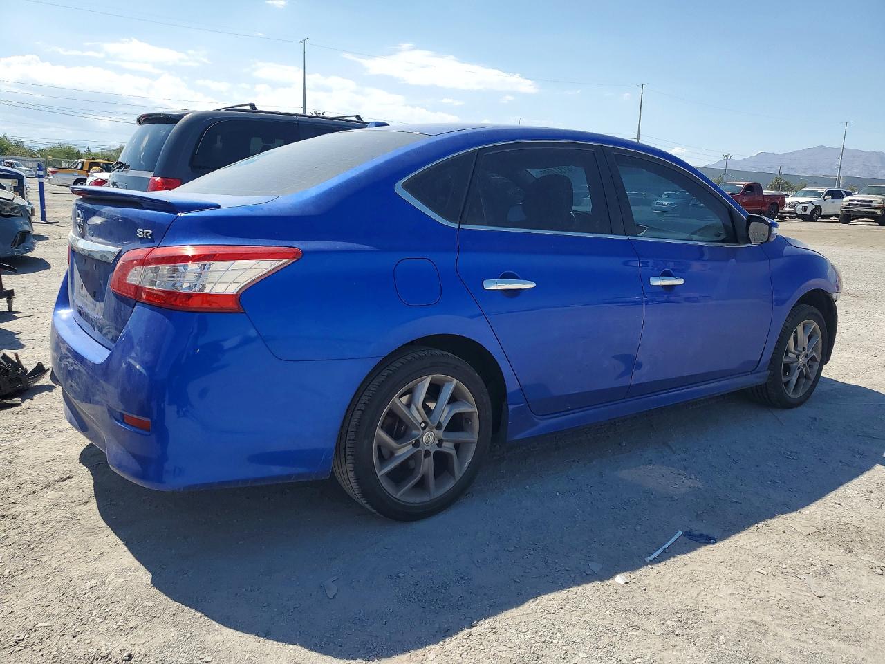 2015 Nissan Sentra Sr Blue vin: 3N1AB7AP3FY306792