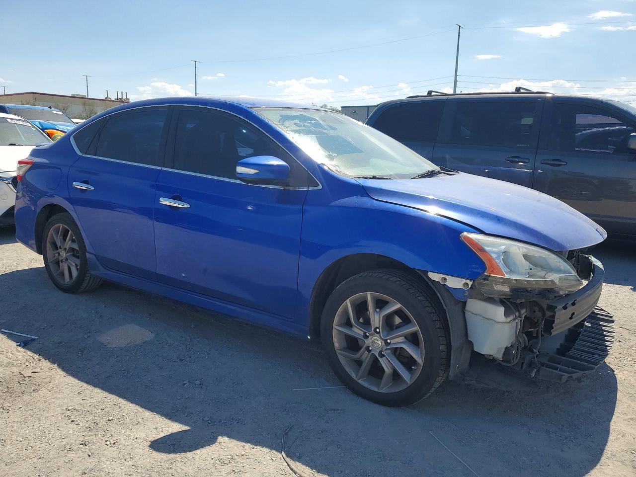 2015 Nissan Sentra Sr Blue vin: 3N1AB7AP3FY306792