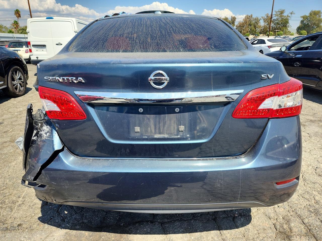2015 Nissan Sentra Sv Blue vin: 3N1AB7AP3FY306839
