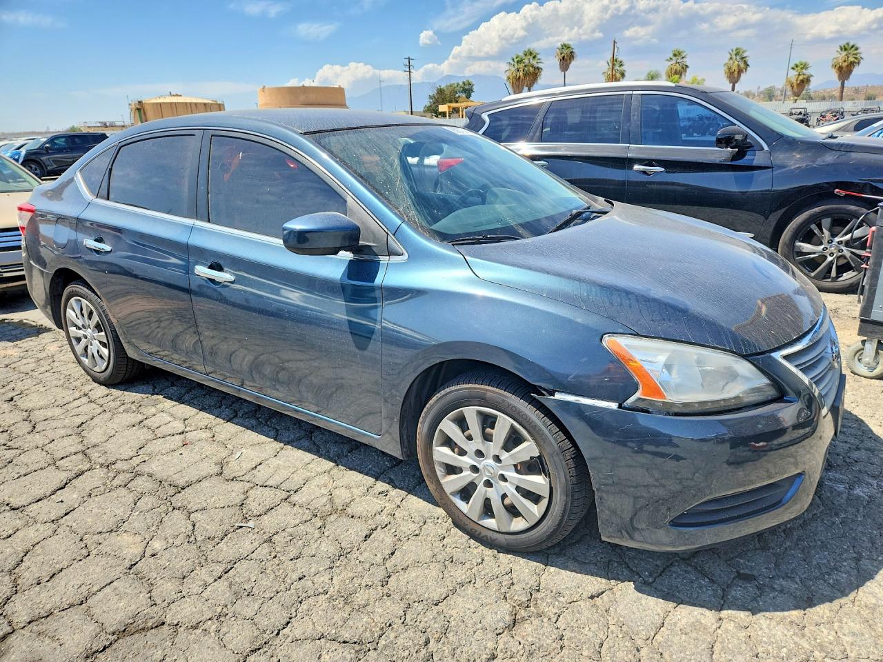 2015 Nissan Sentra Sv Blue vin: 3N1AB7AP3FY306839