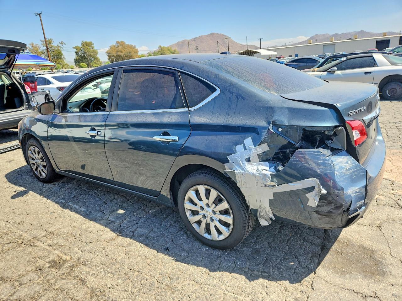 2015 Nissan Sentra Sv Blue vin: 3N1AB7AP3FY306839