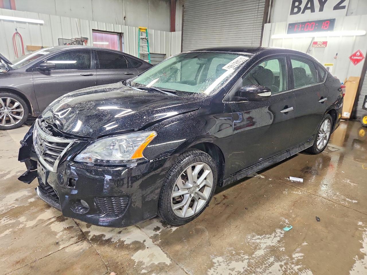 2015 Nissan Sentra Sr Black vin: 3N1AB7AP3FY308056