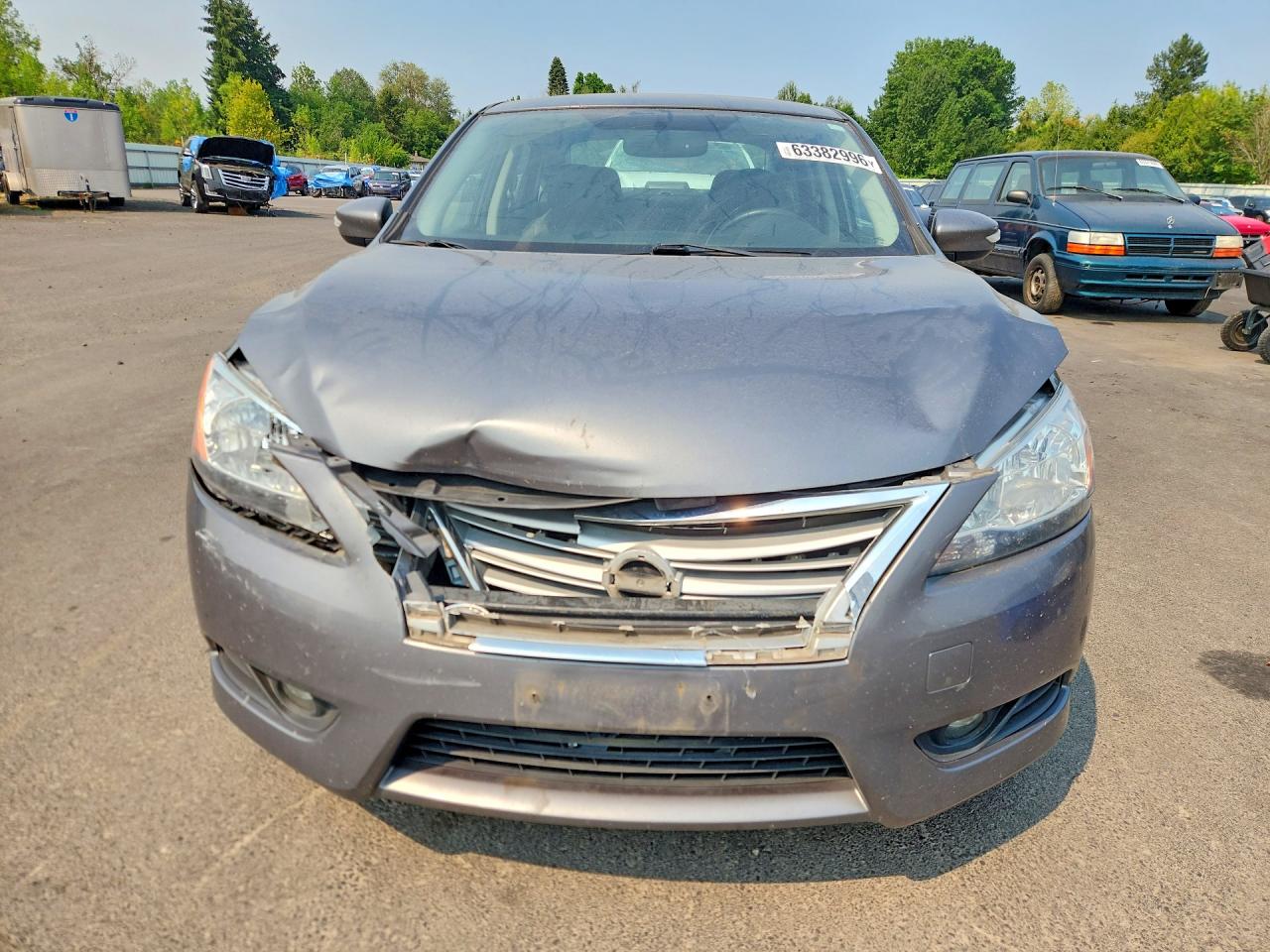 2015 Nissan Sentra Sl Gray vin: 3N1AB7AP3FY313306