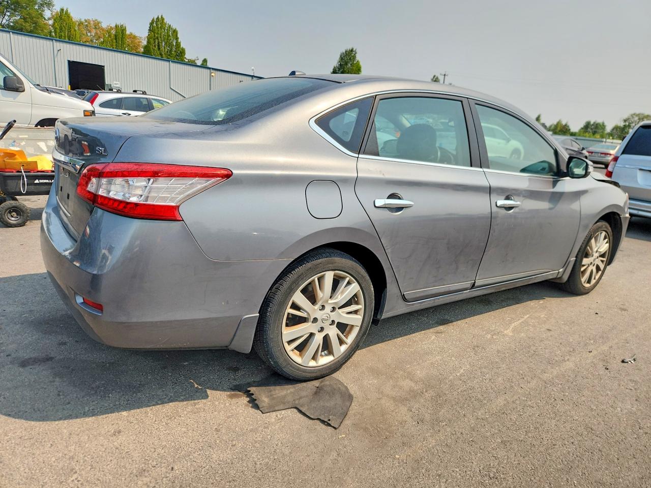 2015 Nissan Sentra Sl Gray vin: 3N1AB7AP3FY313306