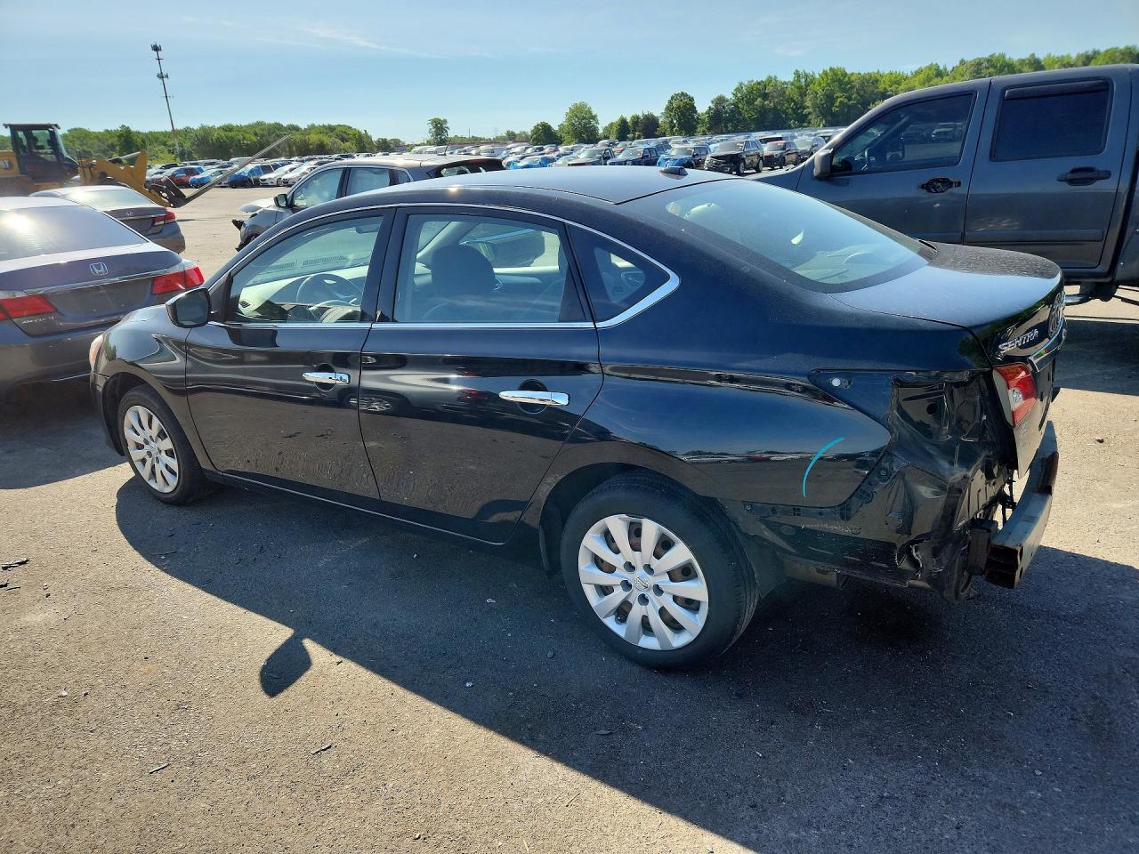2015 Nissan Sentra Sv Черный vin: 3N1AB7AP3FY314147