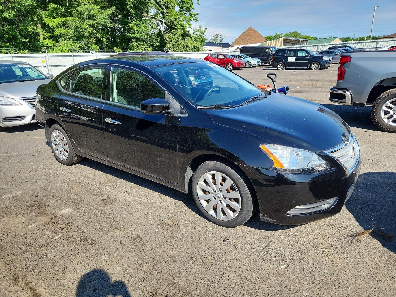 2015 Nissan Sentra Sv Черный vin: 3N1AB7AP3FY314147