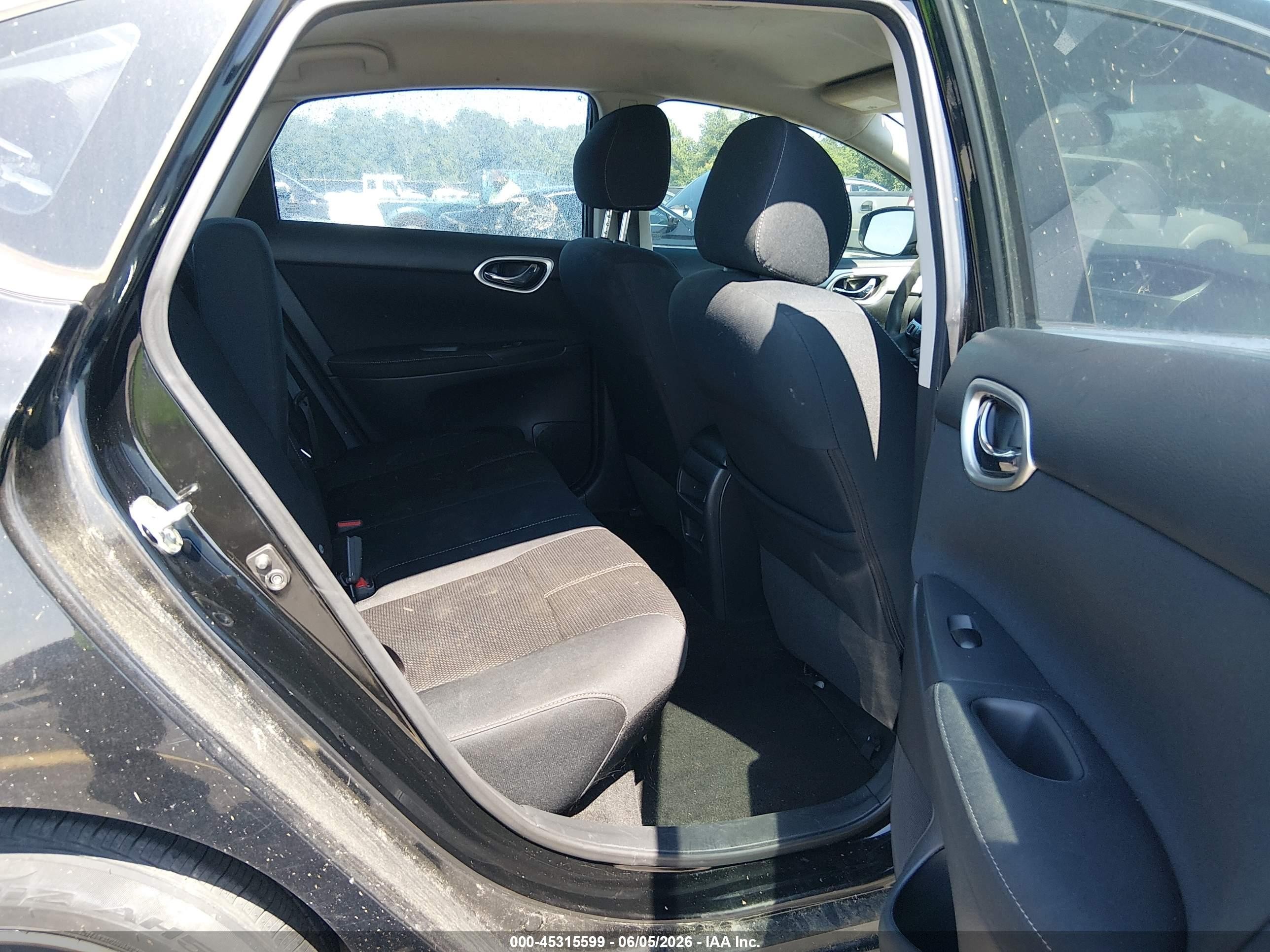 2015 Nissan Sentra S Black vin: 3N1AB7AP3FY330431