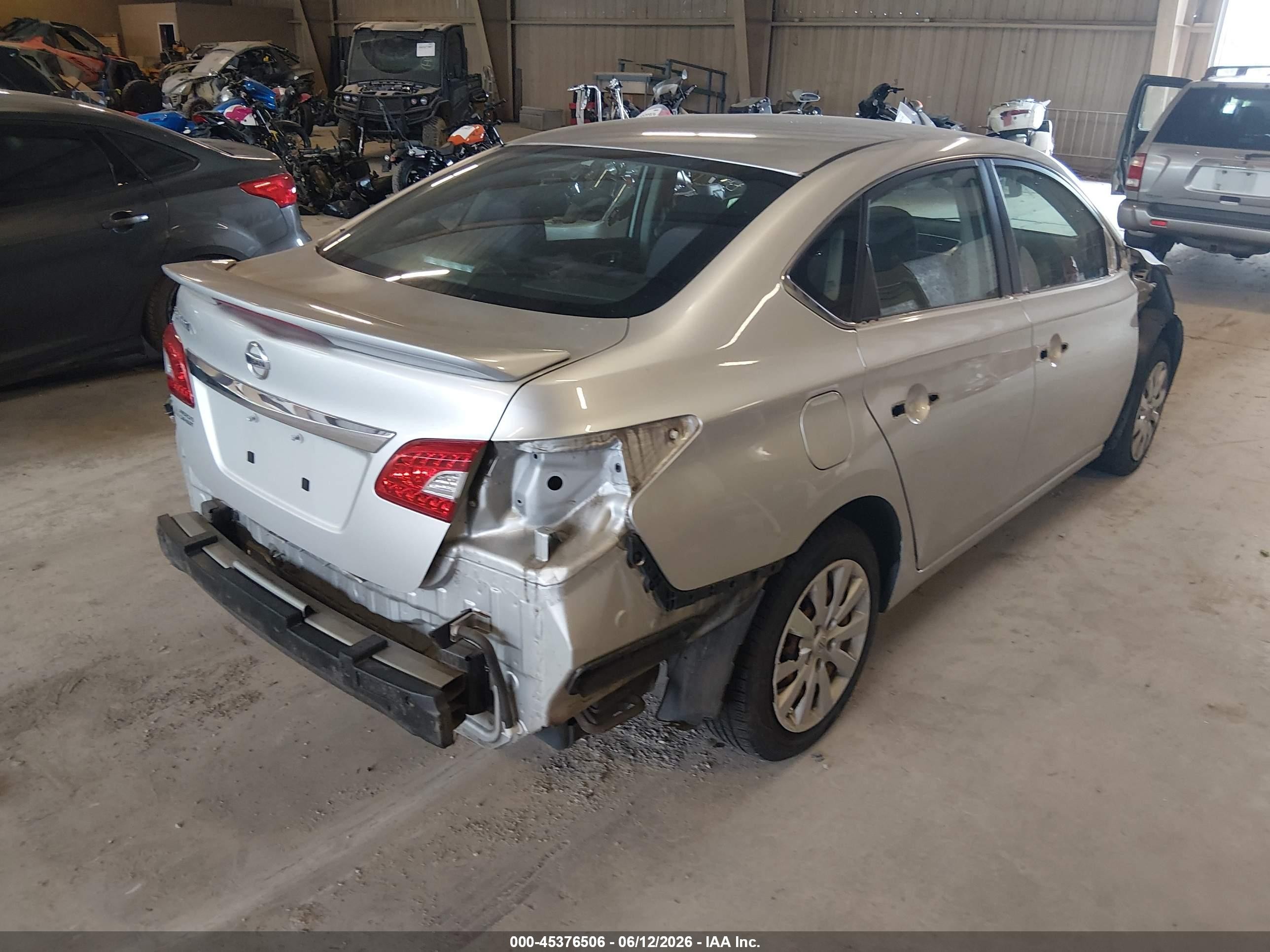 2015 Nissan Sentra S Silver vin: 3N1AB7AP3FY333054