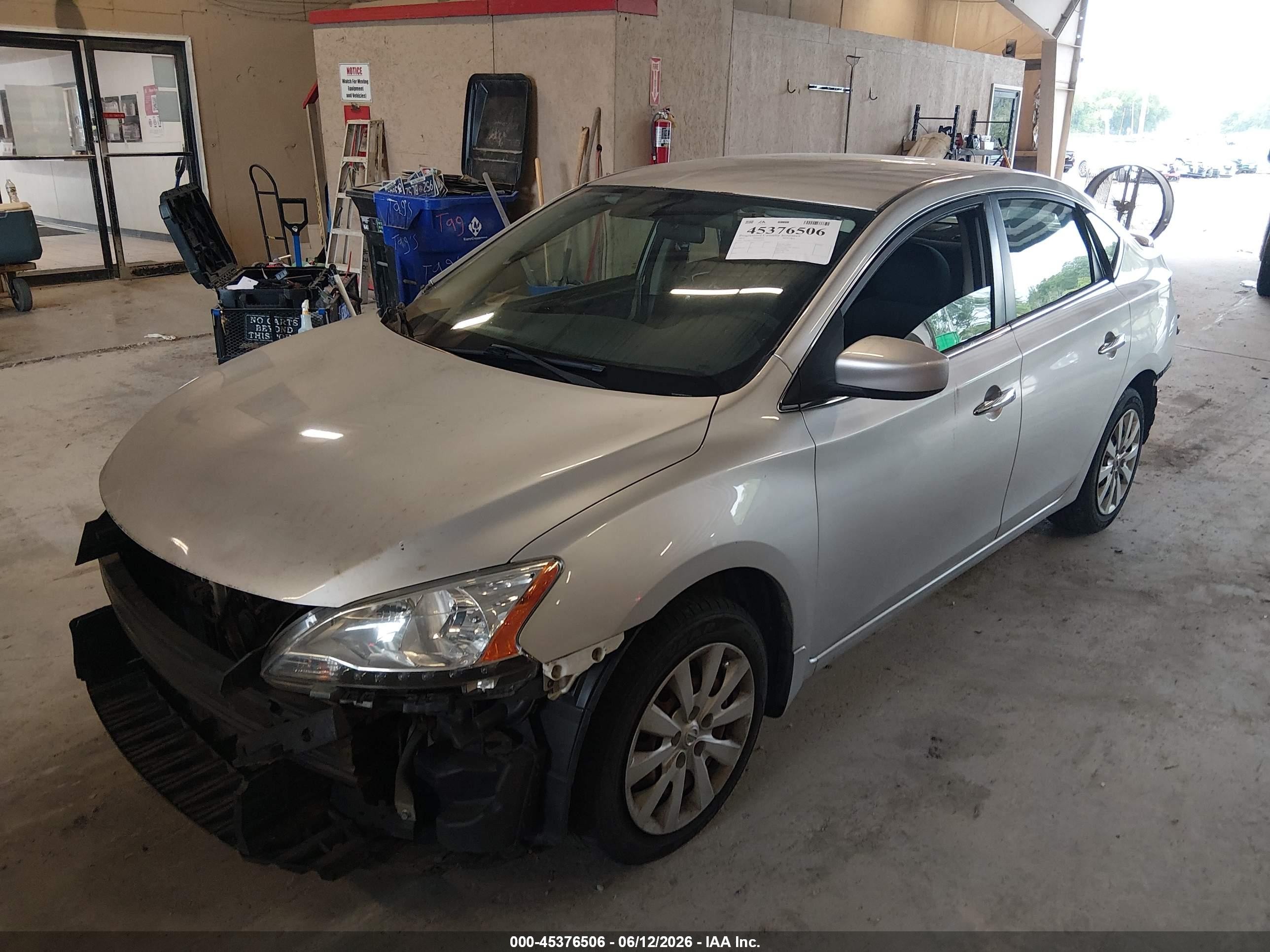 2015 Nissan Sentra S Silver vin: 3N1AB7AP3FY333054