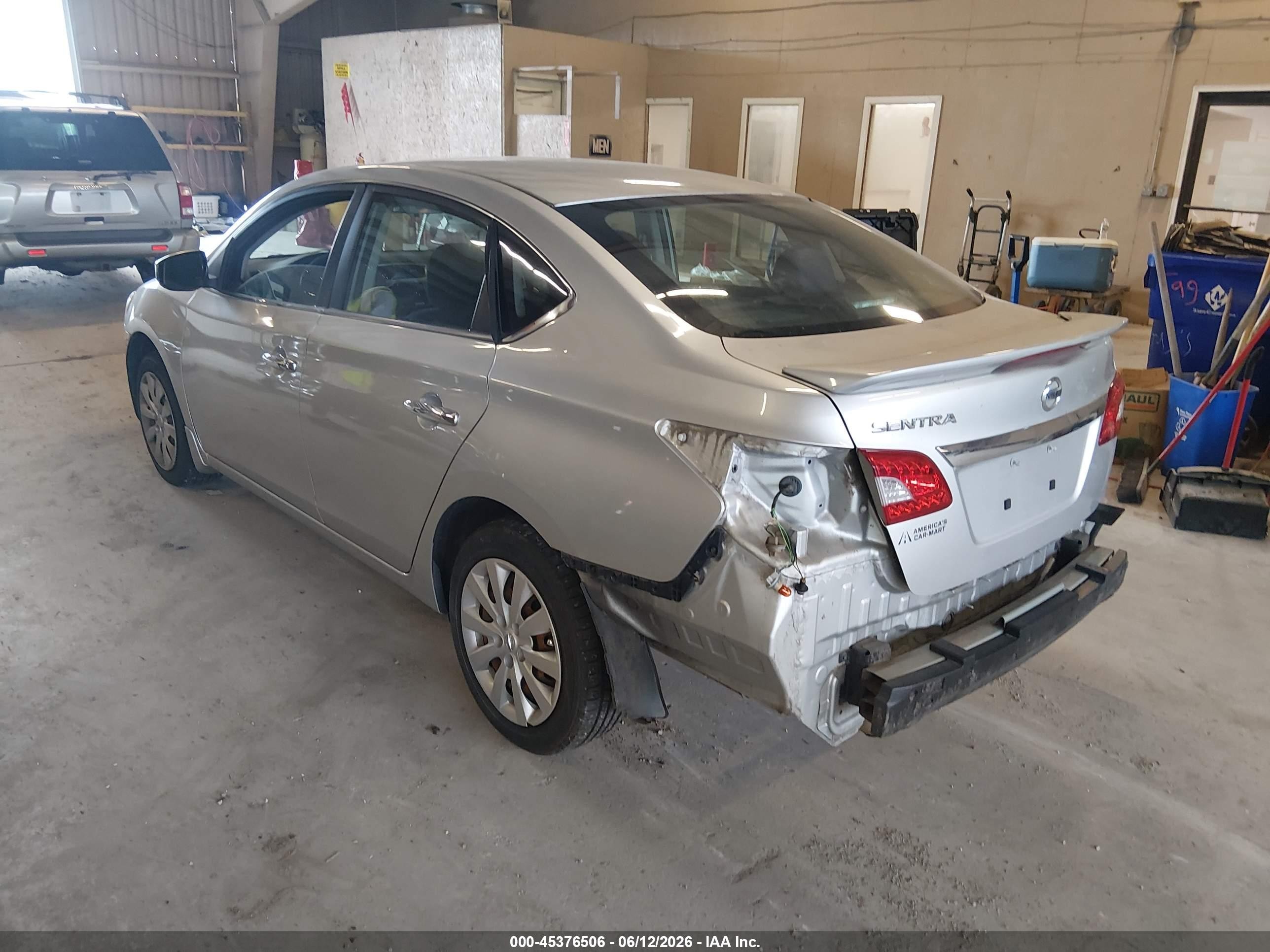 2015 Nissan Sentra S Silver vin: 3N1AB7AP3FY333054