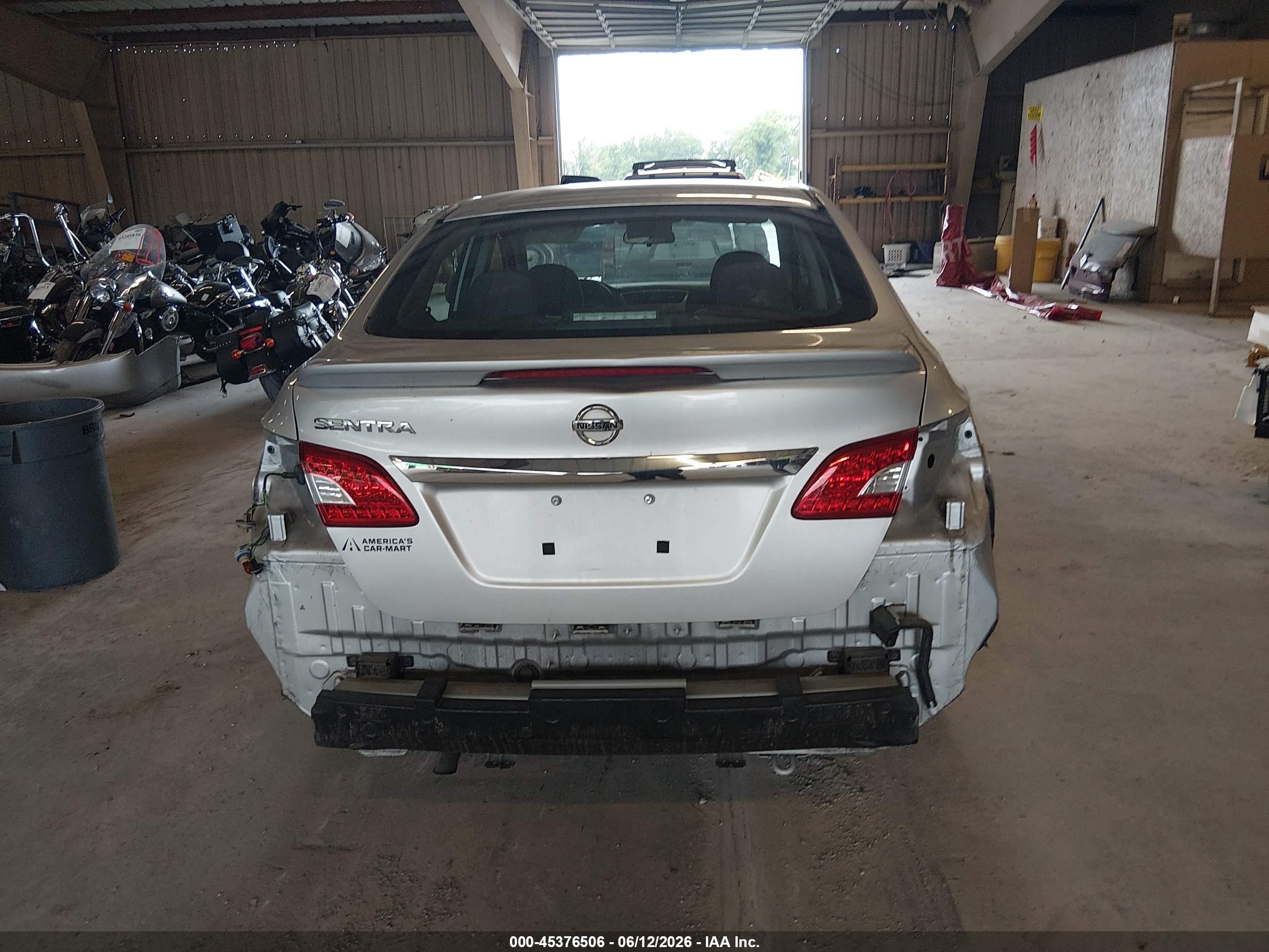 2015 Nissan Sentra S Silver vin: 3N1AB7AP3FY333054