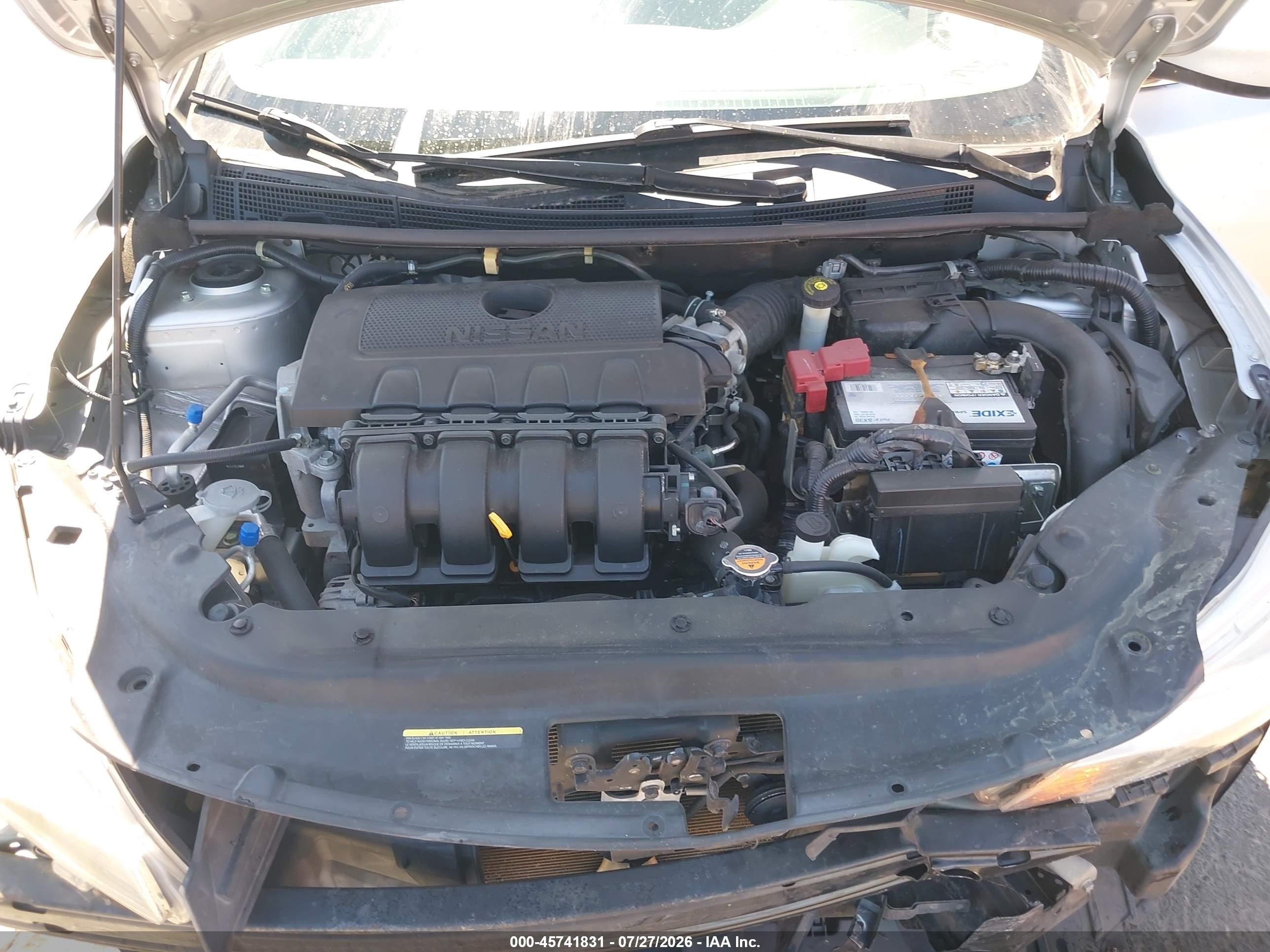 2015 Nissan Sentra S Серый vin: 3N1AB7AP3FY333409