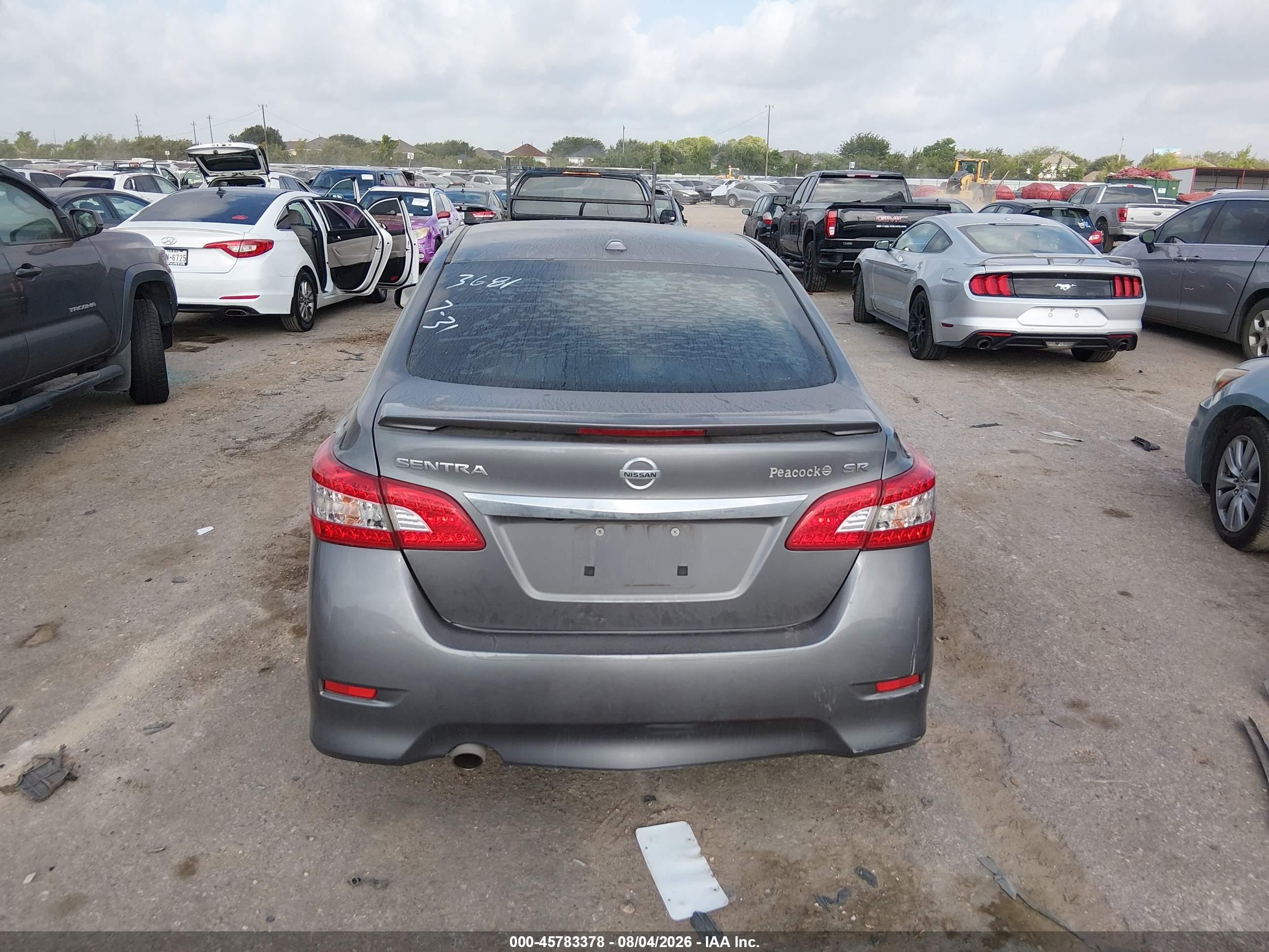 2015 Nissan Sentra Sr Black vin: 3N1AB7AP3FY343681
