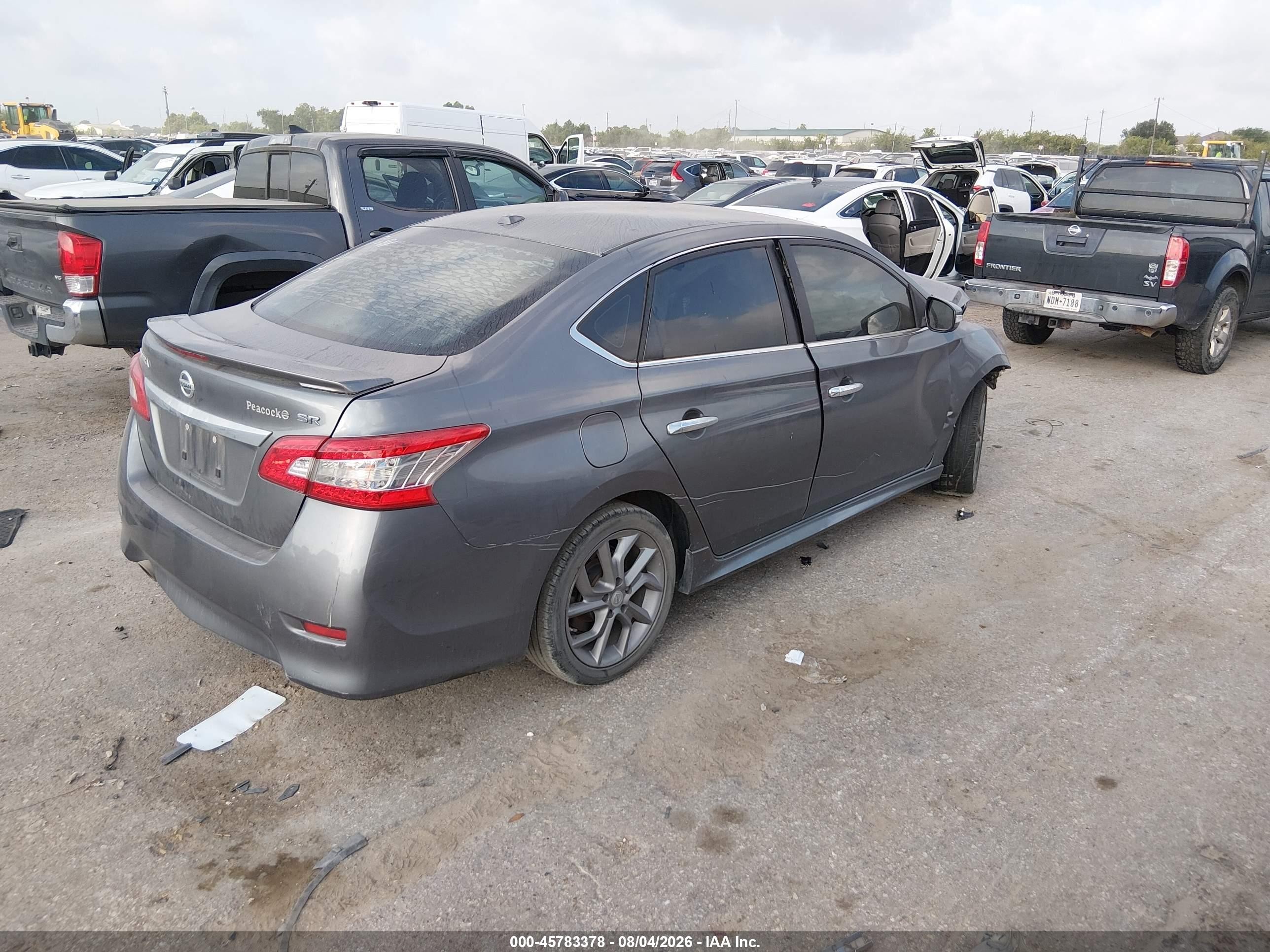 2015 Nissan Sentra Sr Black vin: 3N1AB7AP3FY343681