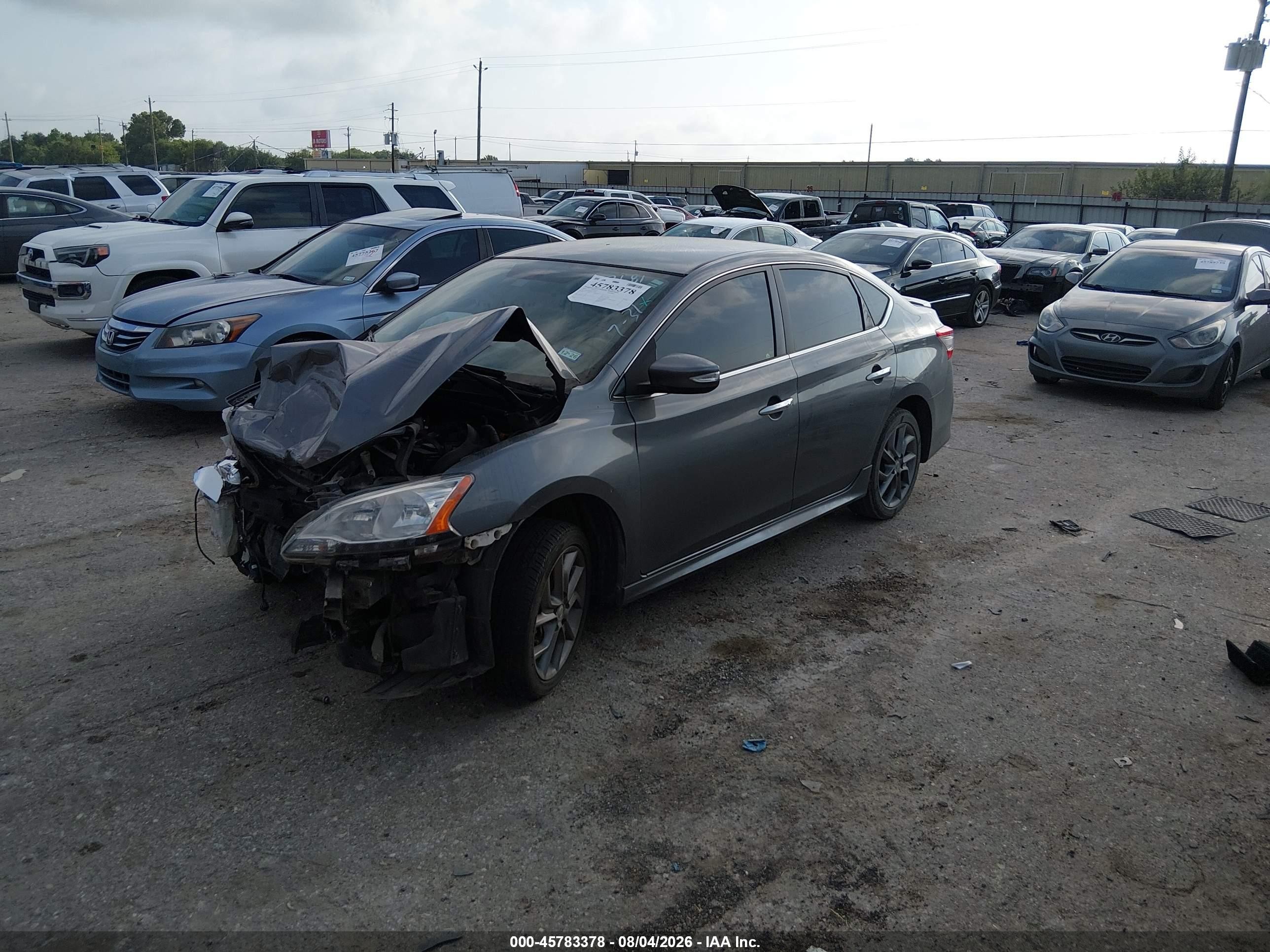 2015 Nissan Sentra Sr Black vin: 3N1AB7AP3FY343681