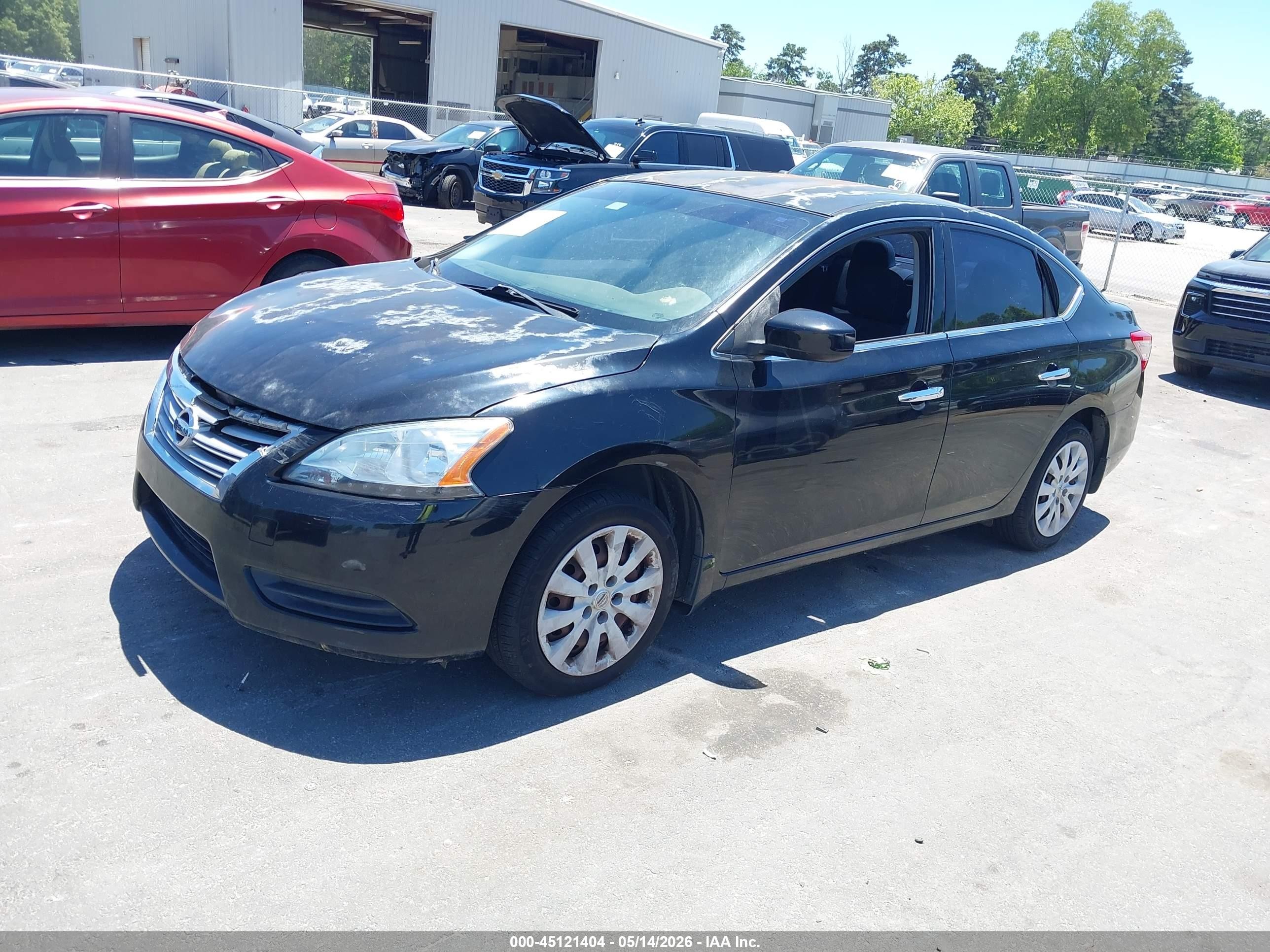 2015 Nissan Sentra S Black vin: 3N1AB7AP3FY347908