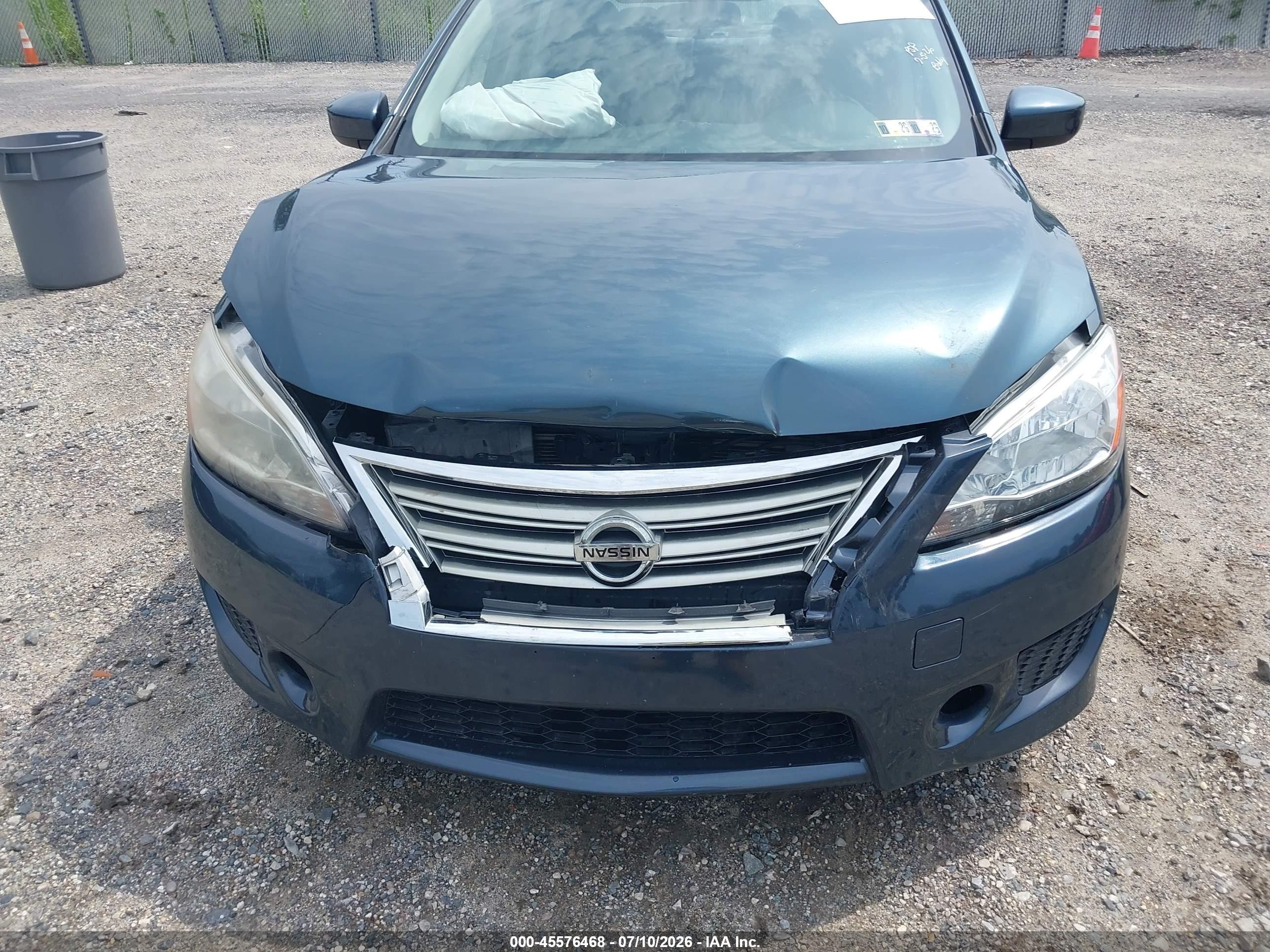 2015 Nissan Sentra Sv Blue vin: 3N1AB7AP3FY350226