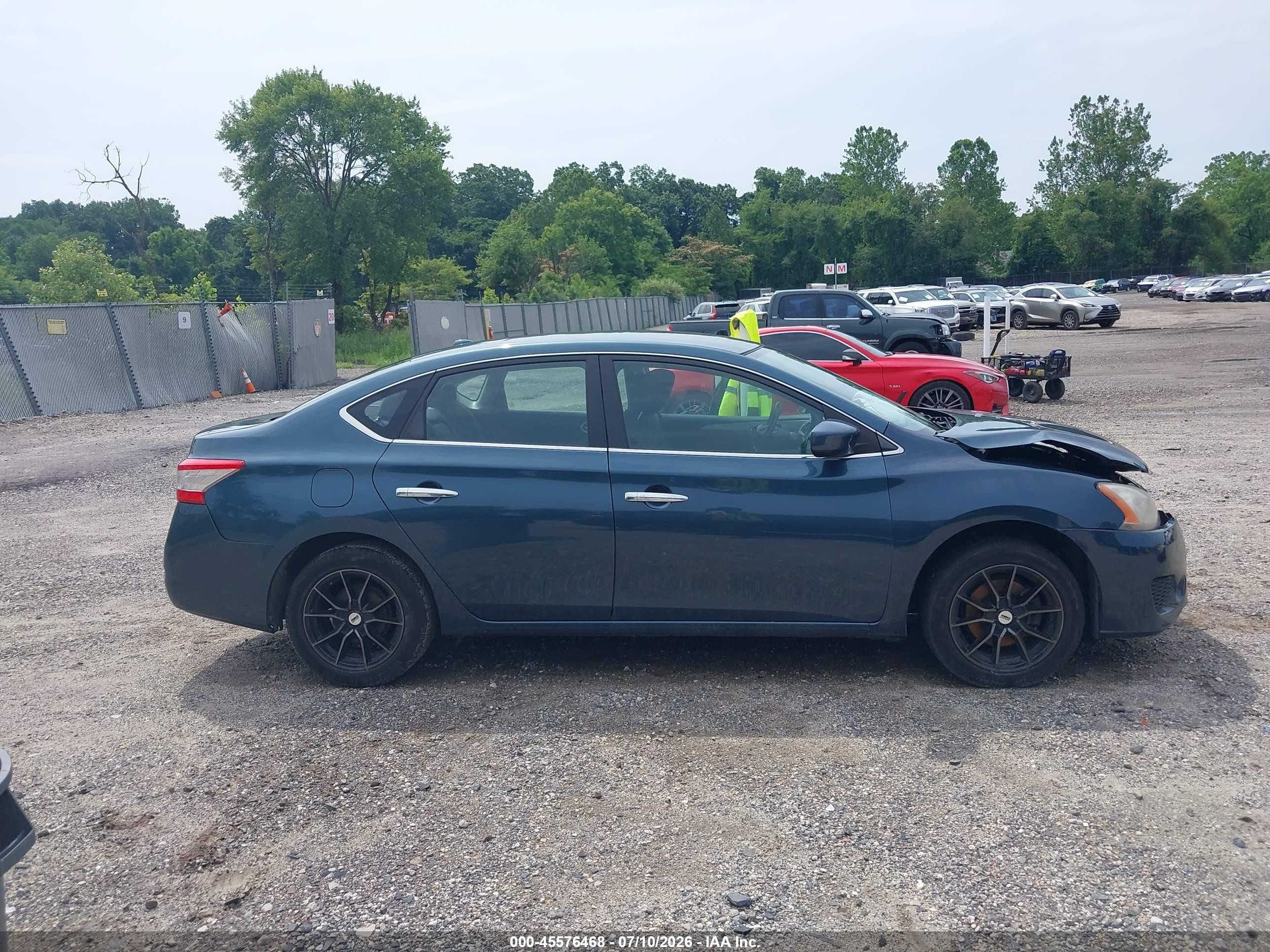 2015 Nissan Sentra Sv Blue vin: 3N1AB7AP3FY350226