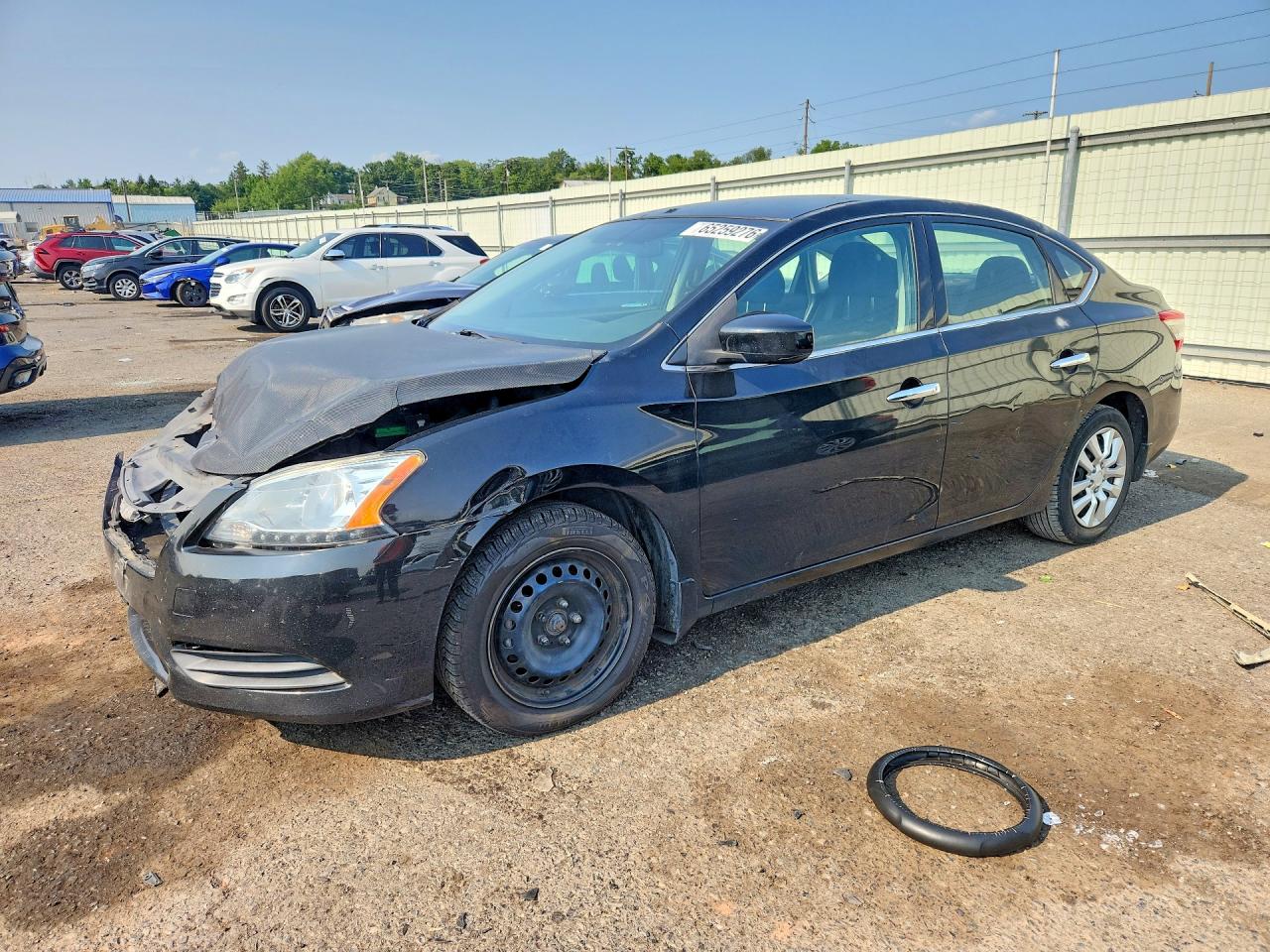 2015 Nissan Sentra S Black vin: 3N1AB7AP3FY353630