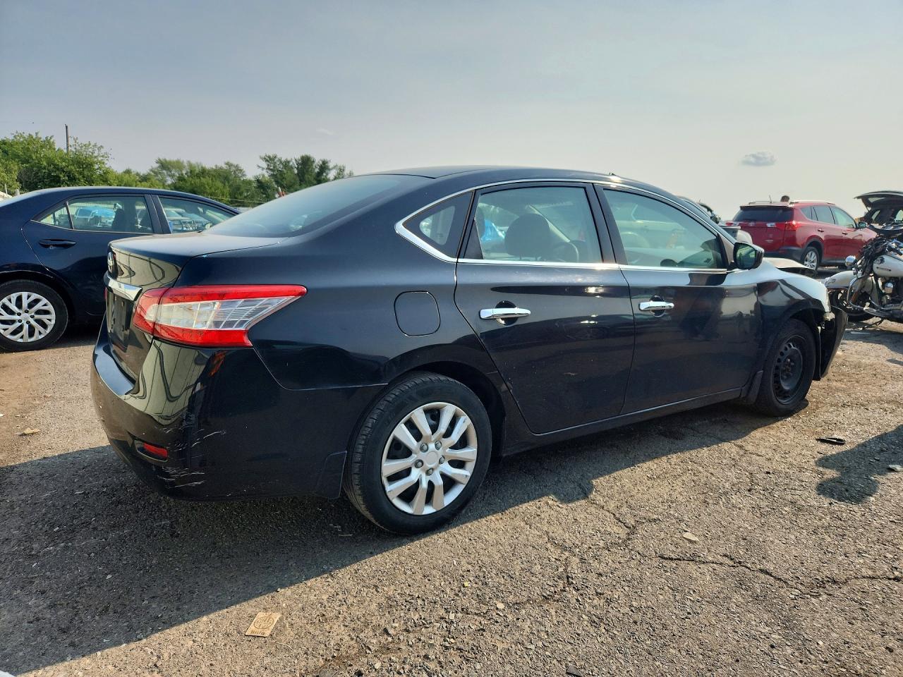 2015 Nissan Sentra S Black vin: 3N1AB7AP3FY353630