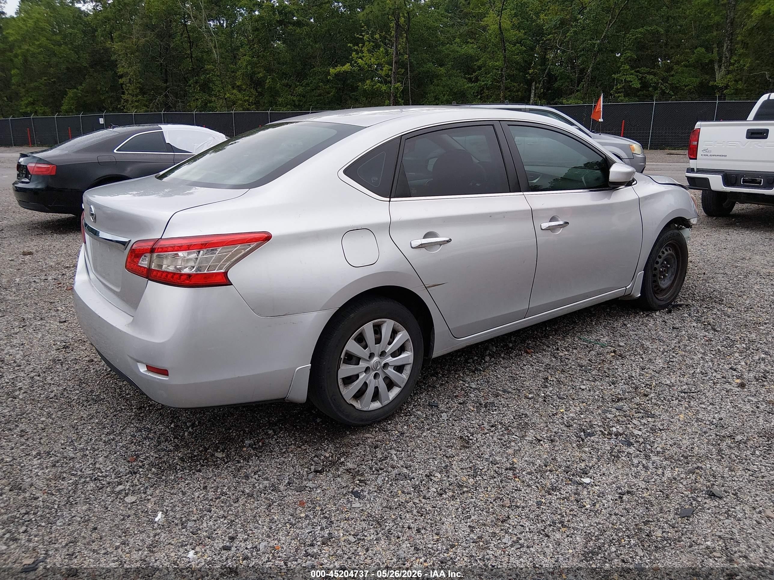 2015 Nissan Sentra S Silver vin: 3N1AB7AP3FY361632